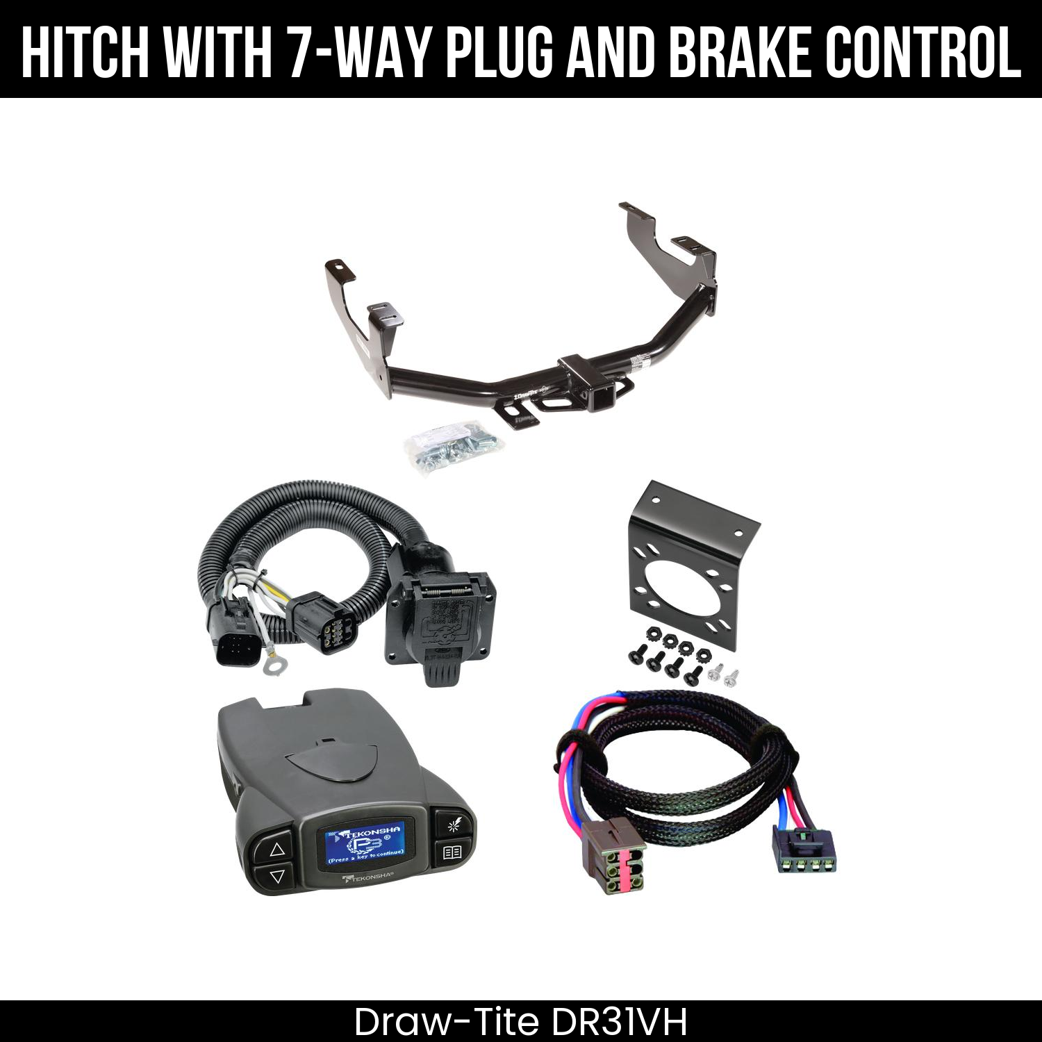 Trailer Hitch , 7-Way , Tekonsha Prodigy P3 Brake Control
