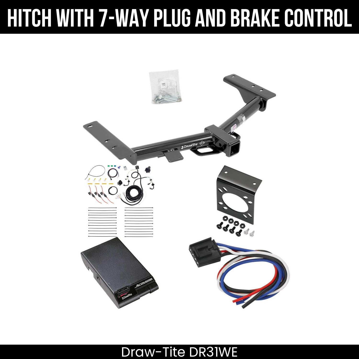 Trailer Hitch , 7-Way , Draw-Tite Activator Brake Control