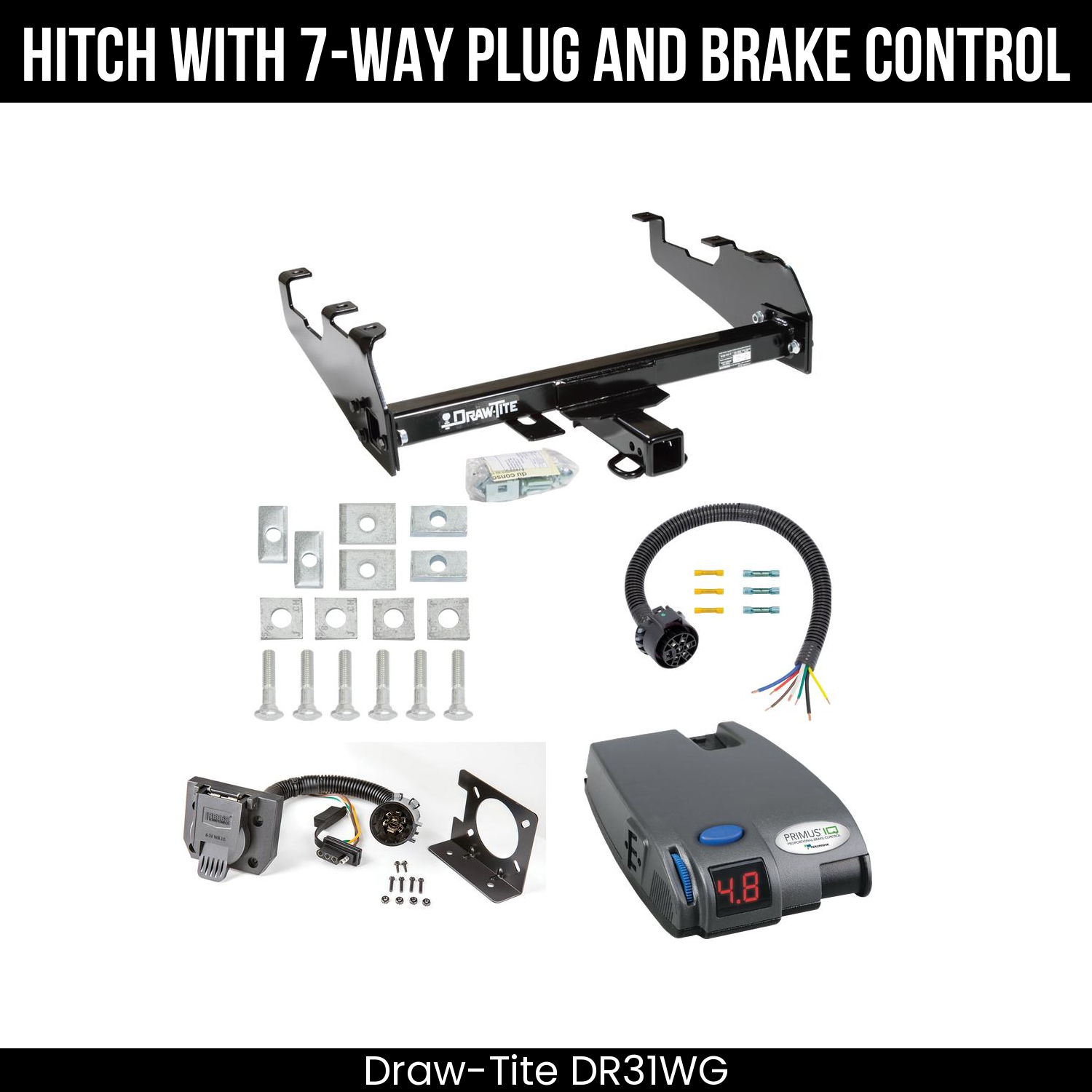 Trailer Hitch , 7-Way , Tekonsha Primus IQ Brake Control