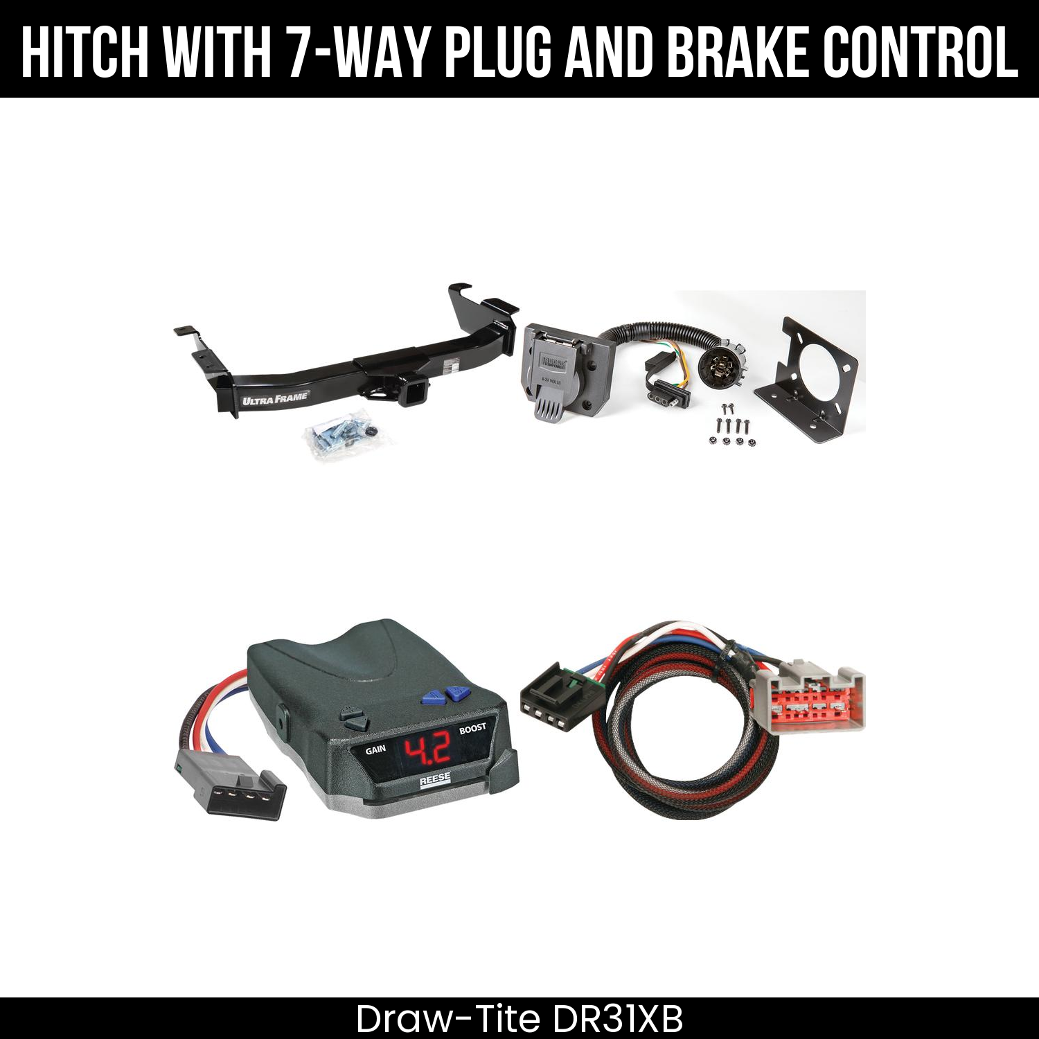 Trailer Hitch , 7-Way , Reese Brake EVN Control