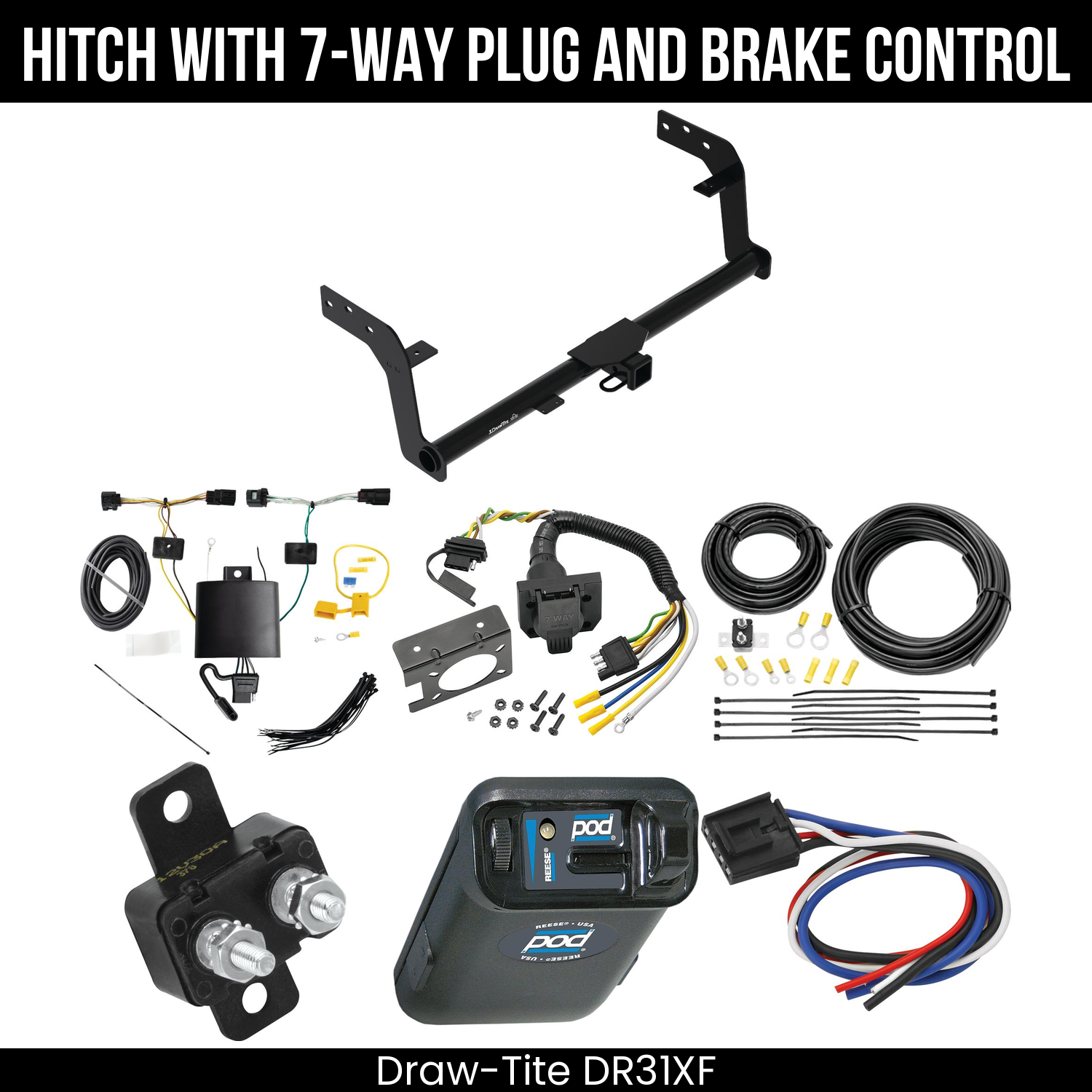 Trailer Hitch , 7-Way , Reese POD Brake Control