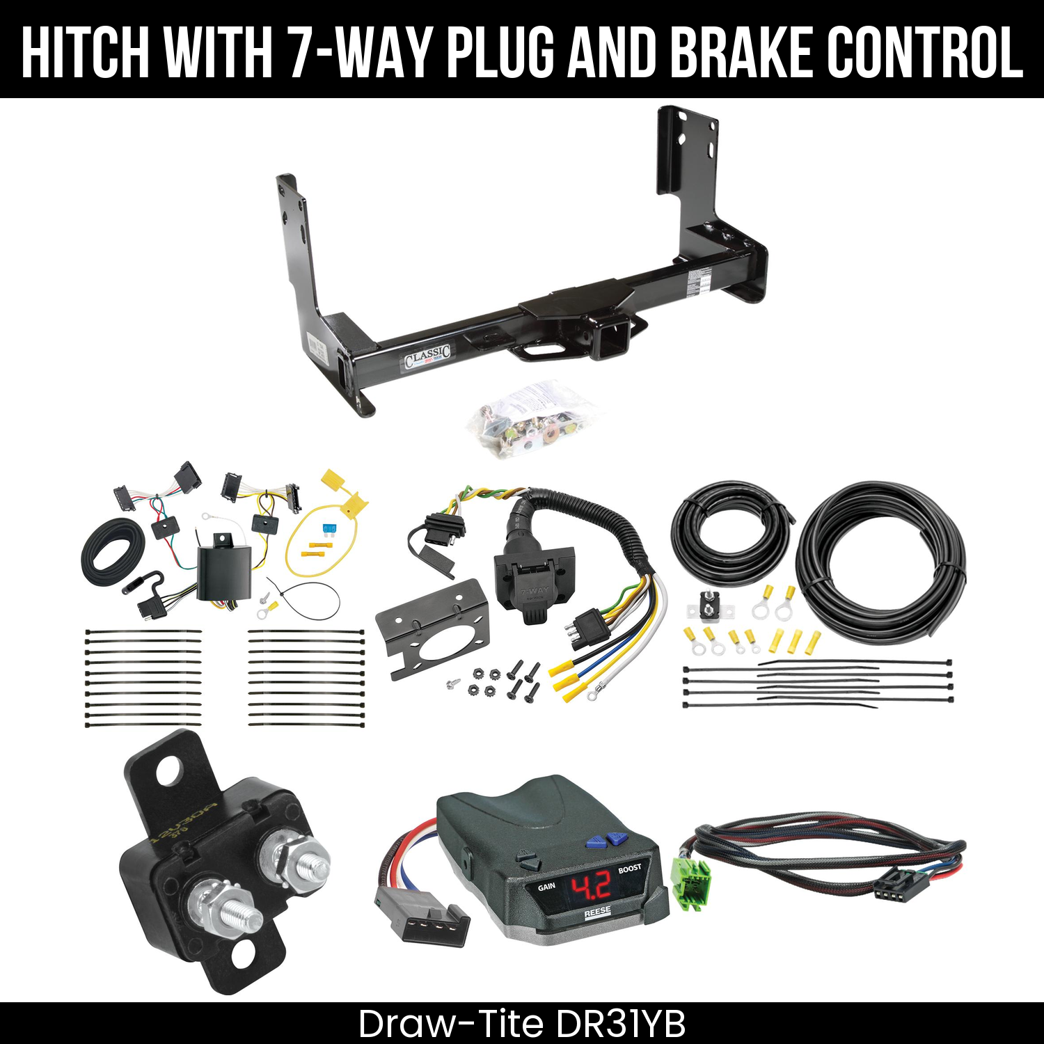 Trailer Hitch , 7-Way , Reese Brake EVN Control
