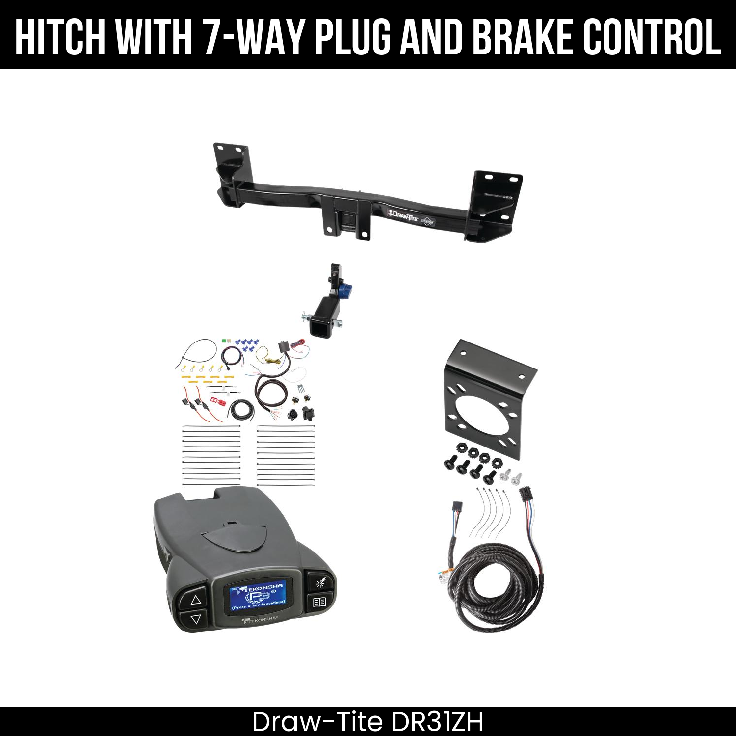 Trailer Hitch , 7-Way , Tekonsha Prodigy P3 Brake Control