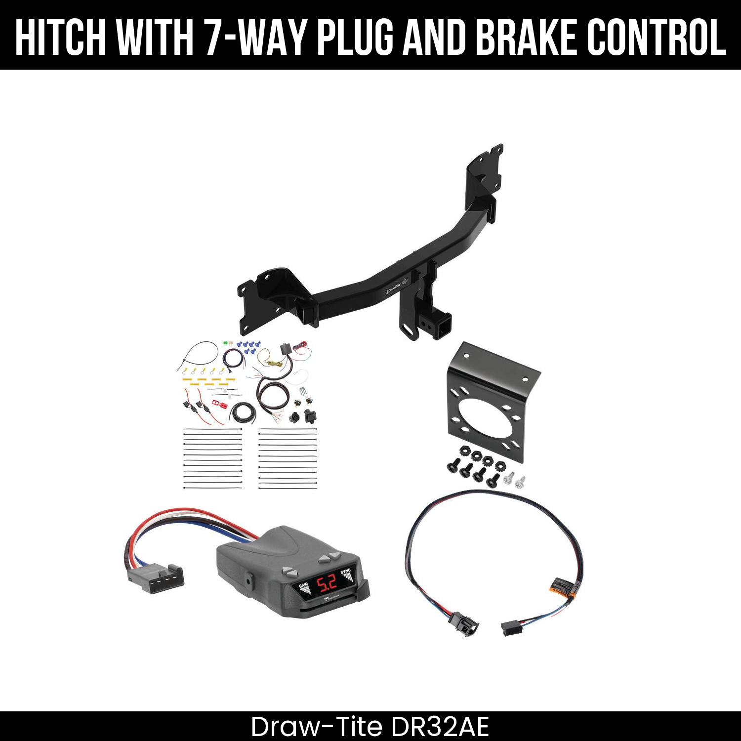 Trailer Hitch , 7-Way , Tekonsha Brakeman IV Brake Control