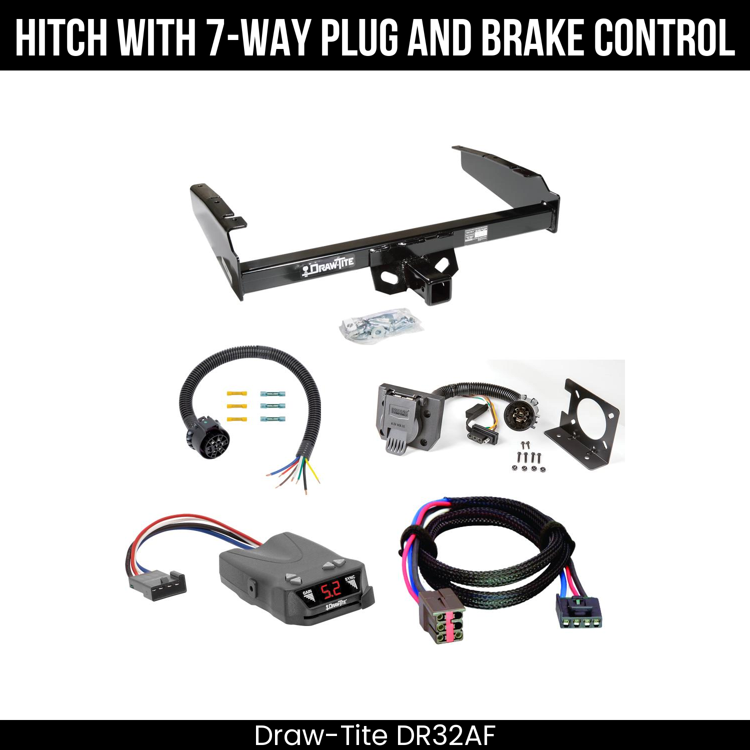 Trailer Hitch , 7-Way , Draw-Tite Activator IV Brake Control
