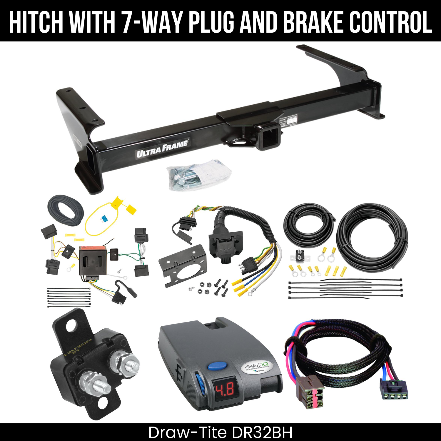 Trailer Hitch , 7-Way , Tekonsha Primus IQ Brake Control