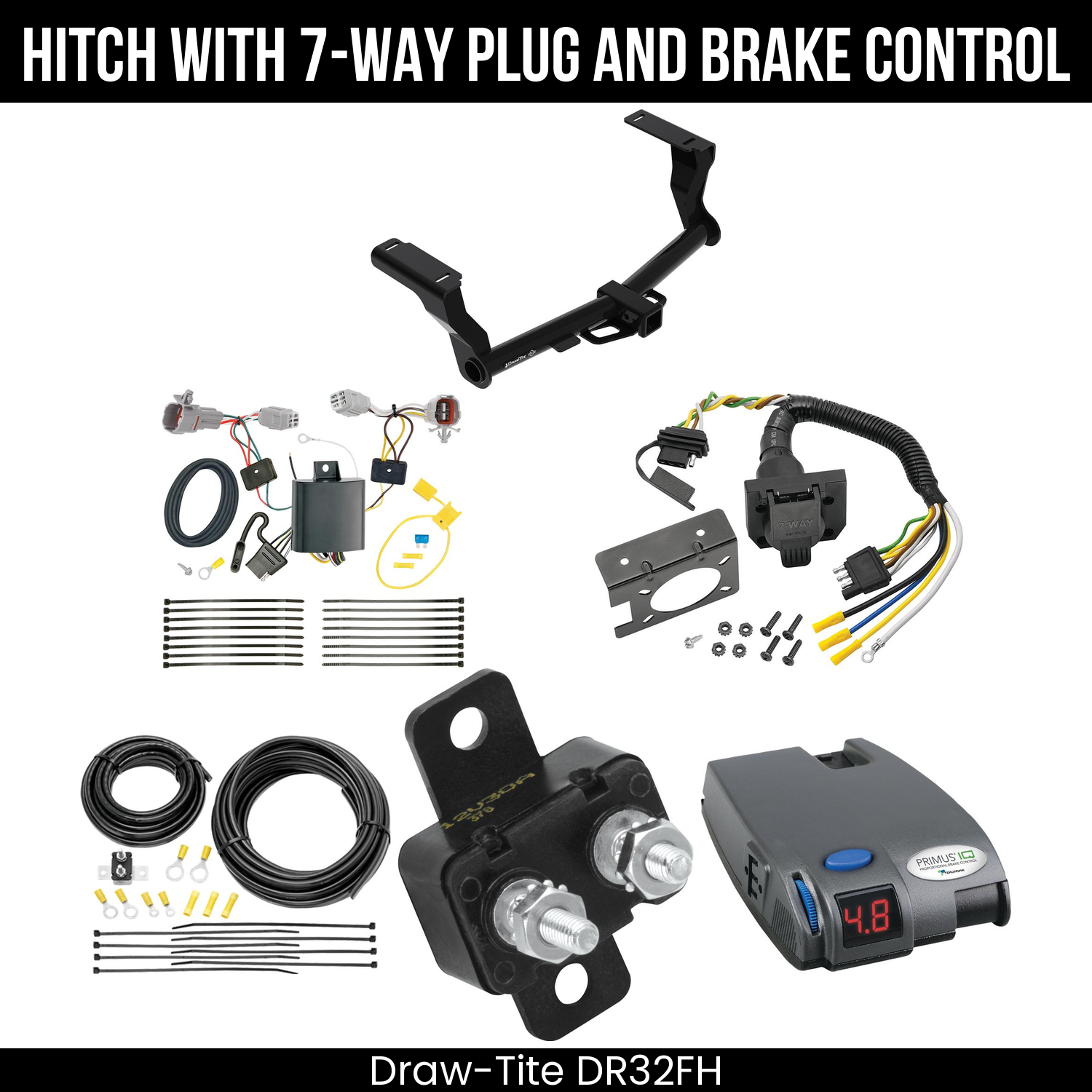 Trailer Hitch , 7-Way , Tekonsha Primus IQ Brake Control