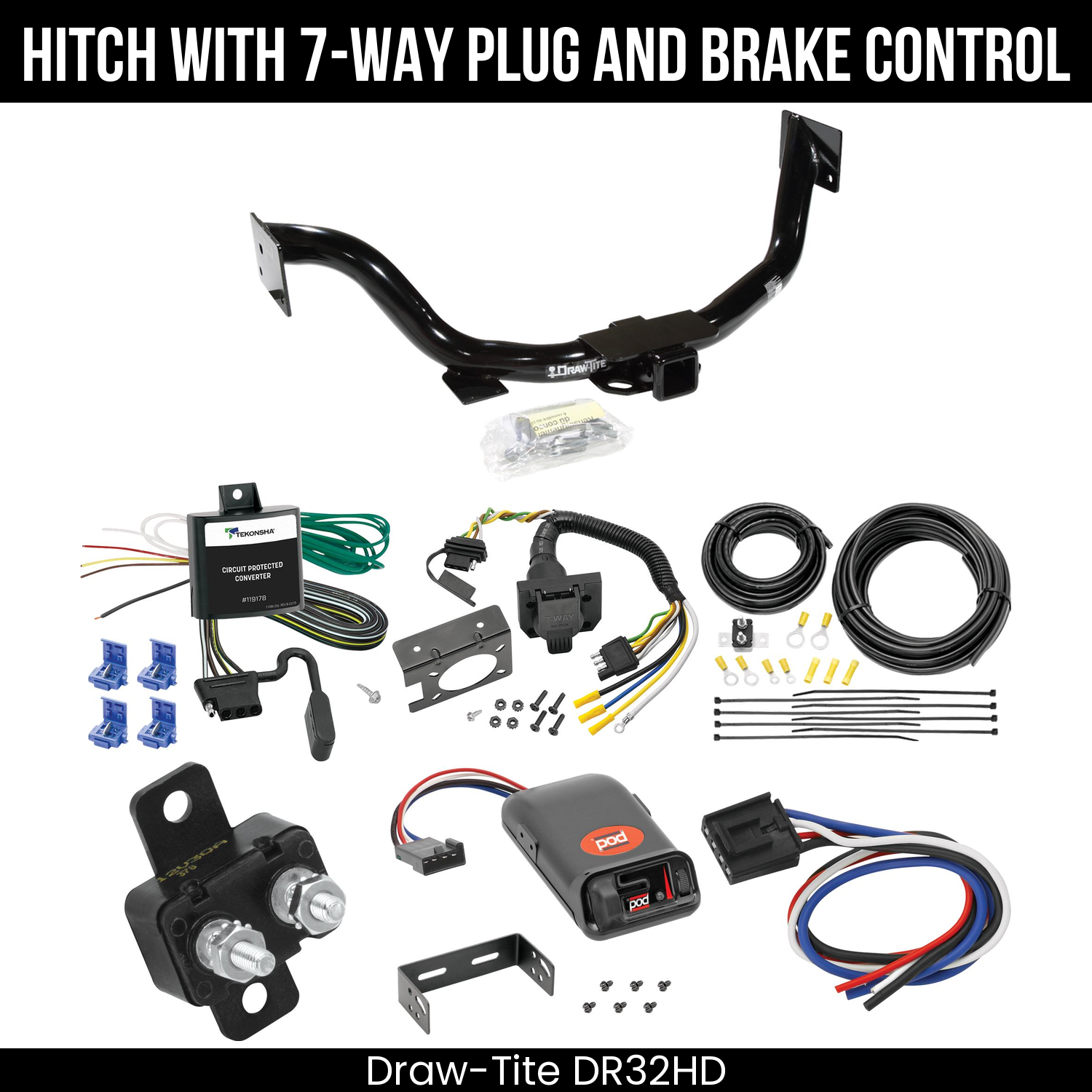Trailer Hitch , 7-Way , Pro Series POD Brake Control
