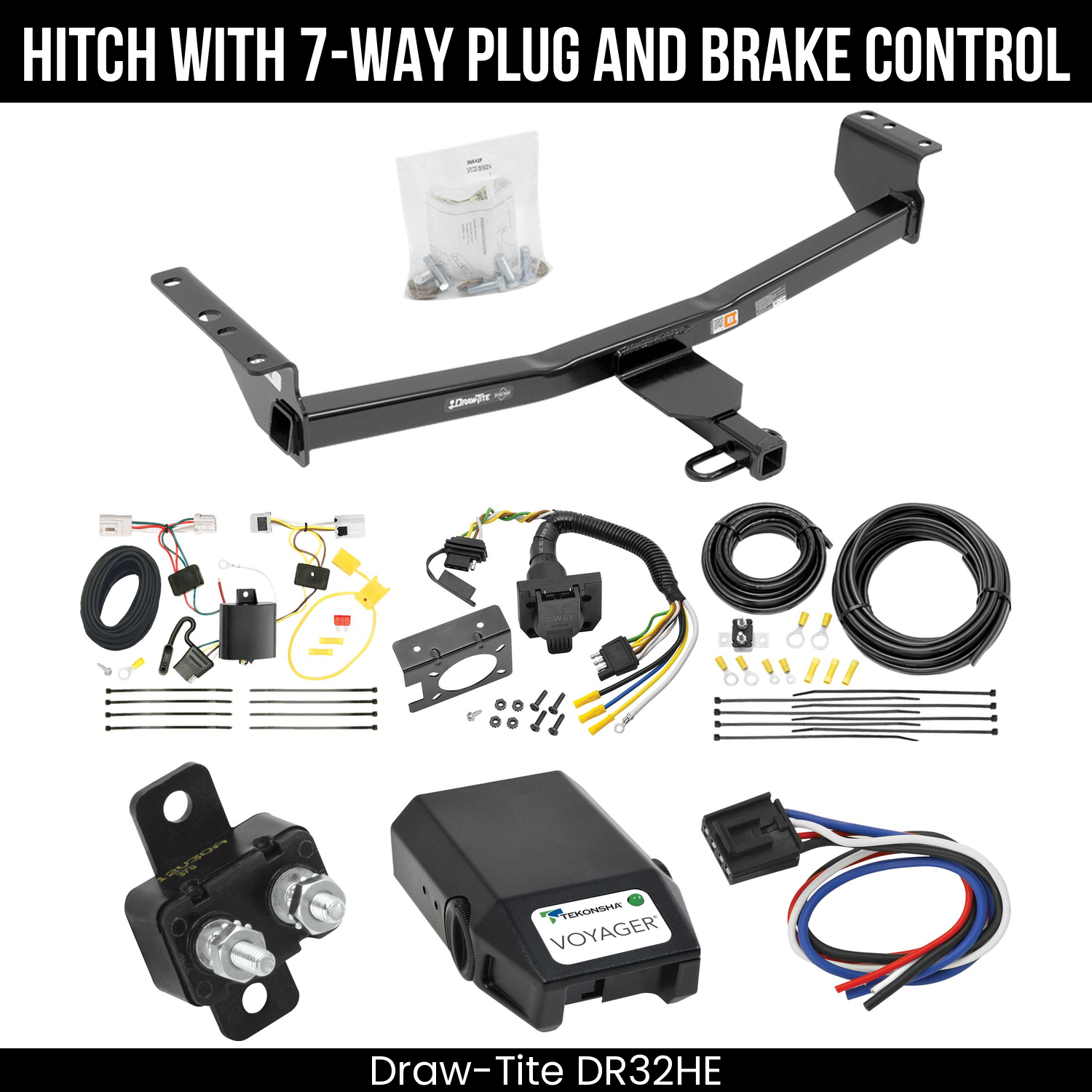 Trailer Hitch , 7-Way , Tekonsha Voyager Brake Control