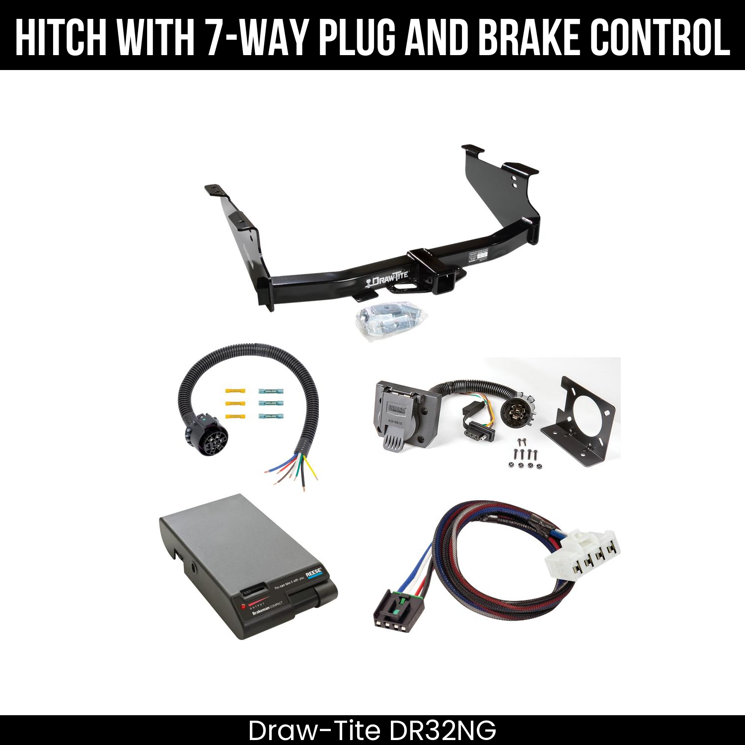 Trailer Hitch , 7-Way , Reese Brakeman Brake Control