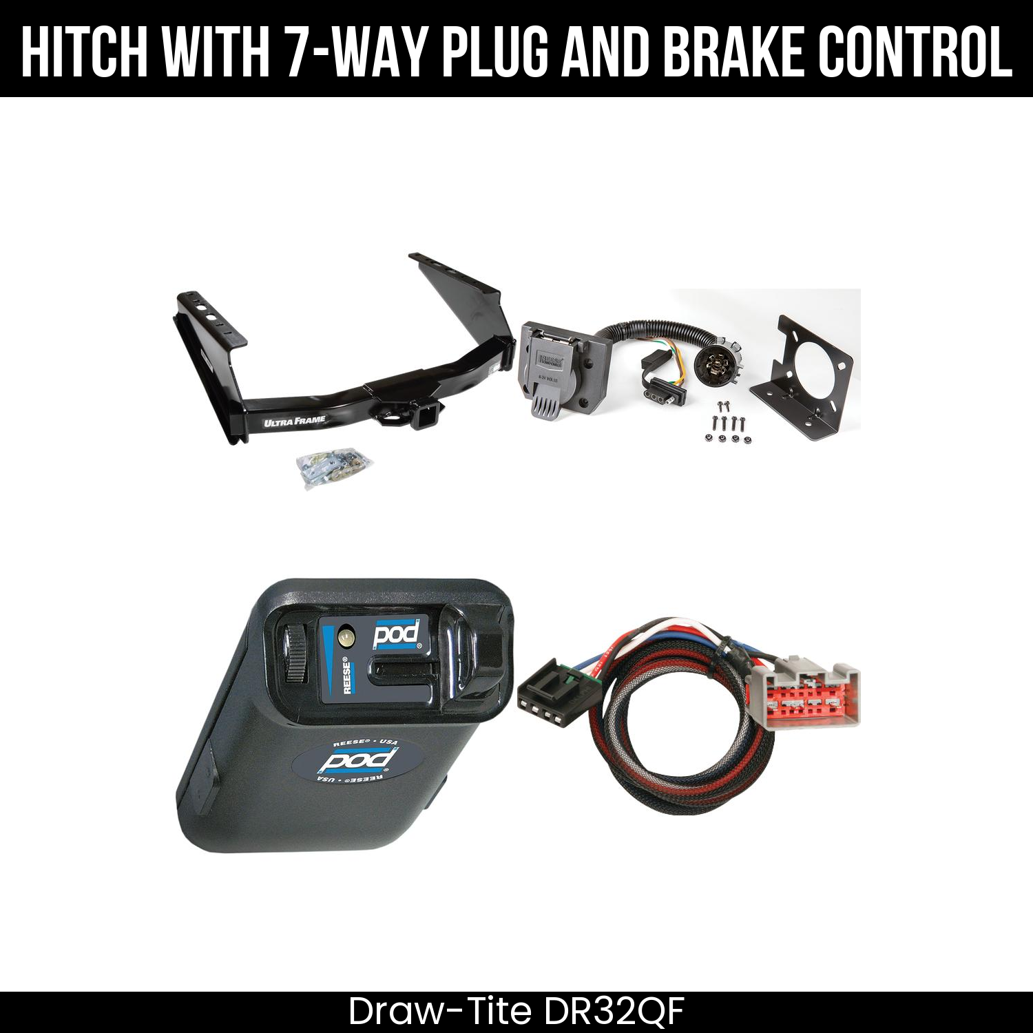 Trailer Hitch , 7-Way , Reese POD Brake Control