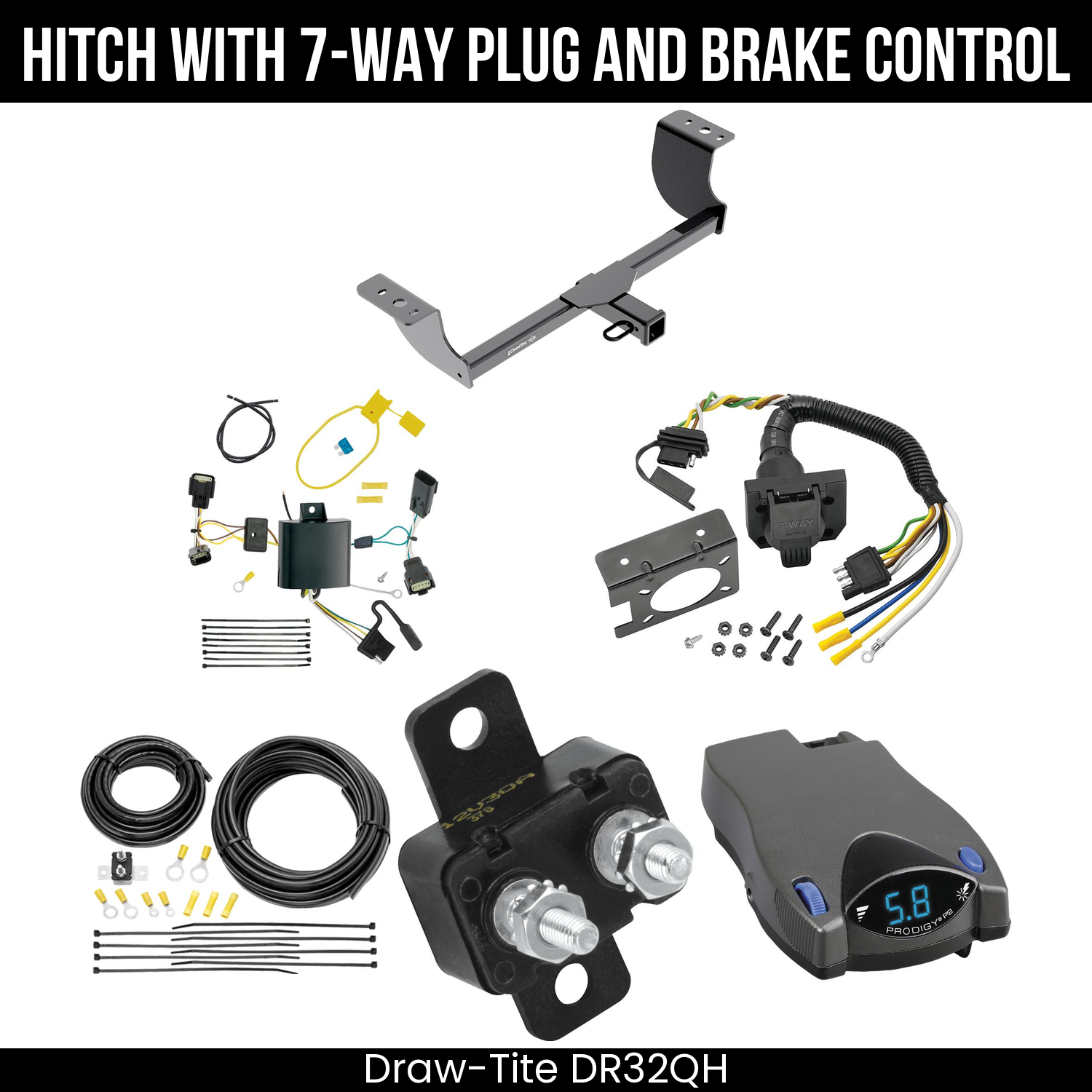 Trailer Hitch , 7-Way , Tekonsha Prodigy P2 Brake Control