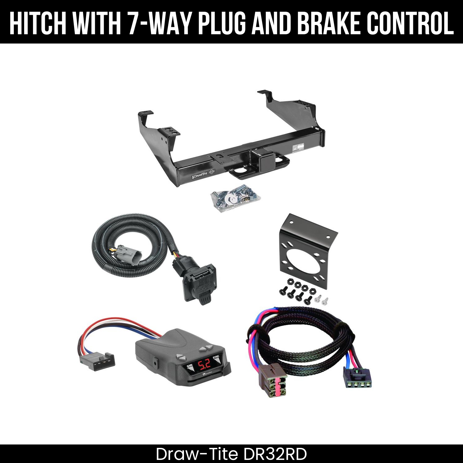 Trailer Hitch , 7-Way , Tekonsha Brakeman IV Brake Control