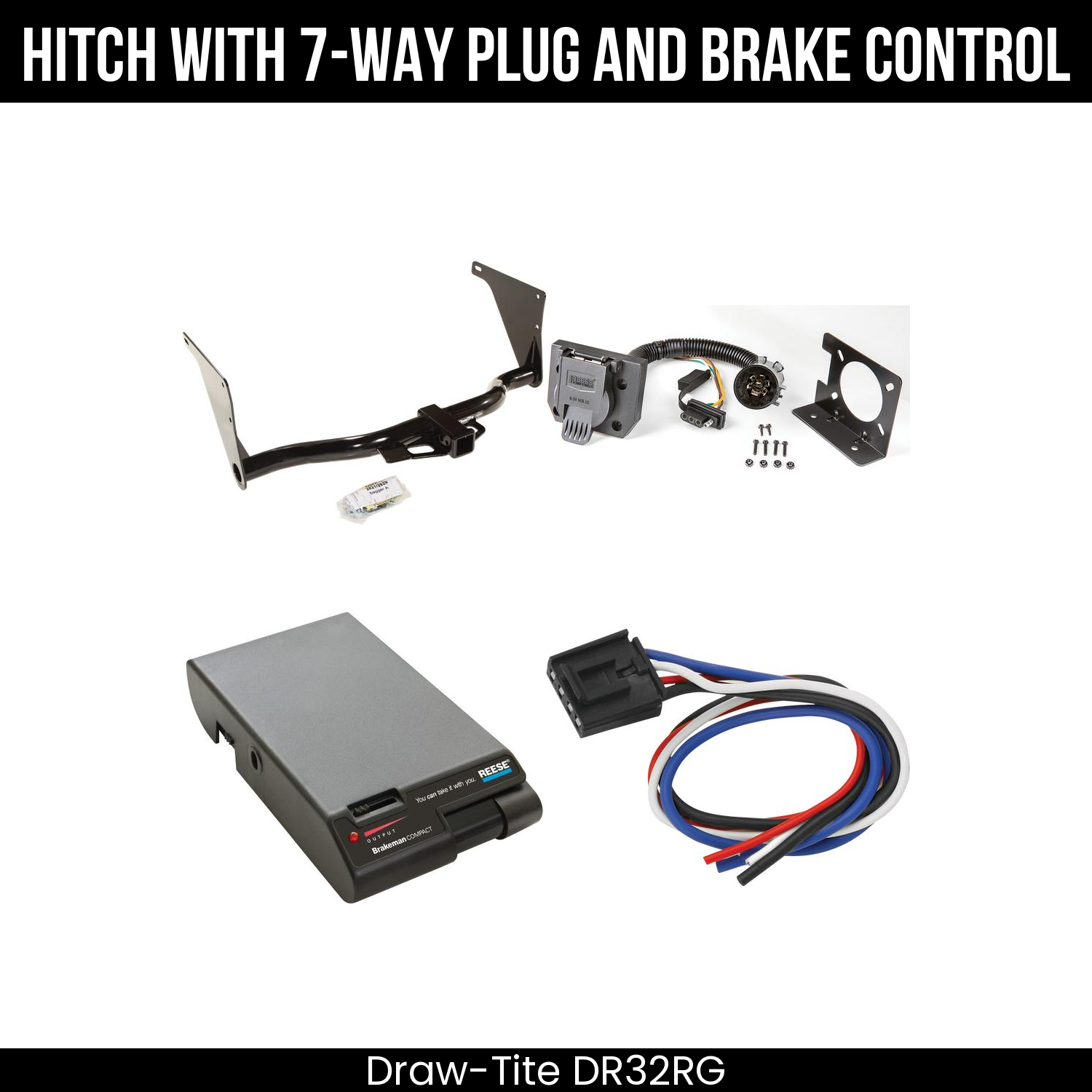 Trailer Hitch , 7-Way , Reese Brakeman Brake Control