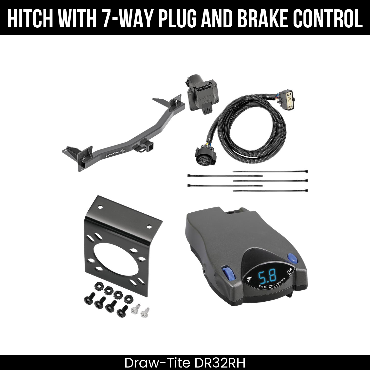 Trailer Hitch , 7-Way , Tekonsha Prodigy P2 Brake Control