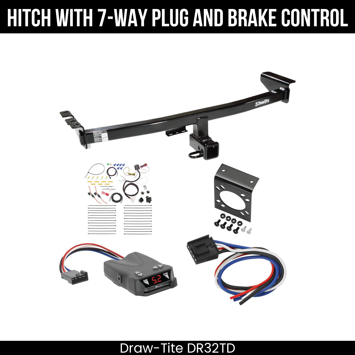 Trailer Hitch , 7-Way , Tekonsha Brakeman IV Brake Control