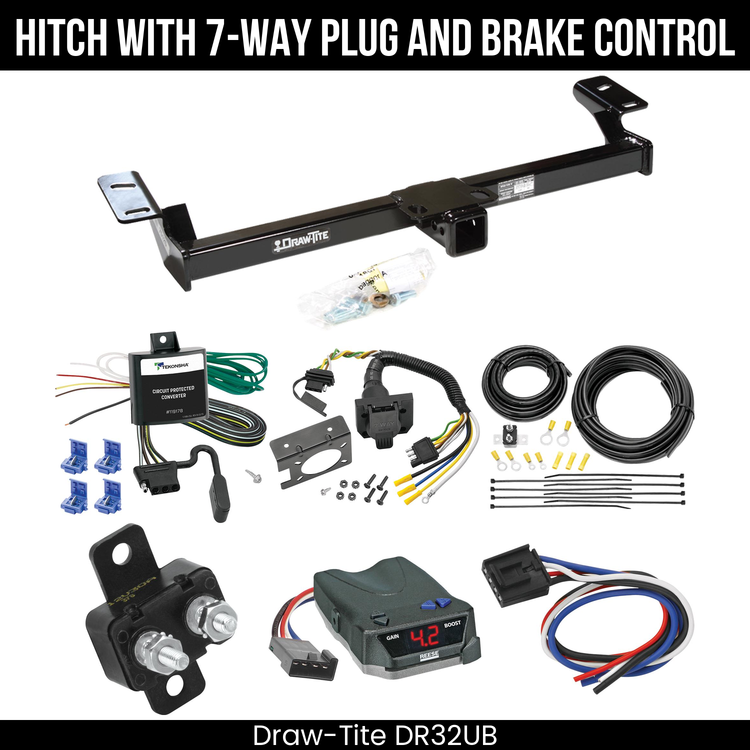 Trailer Hitch , 7-Way , Reese Brake EVN Control