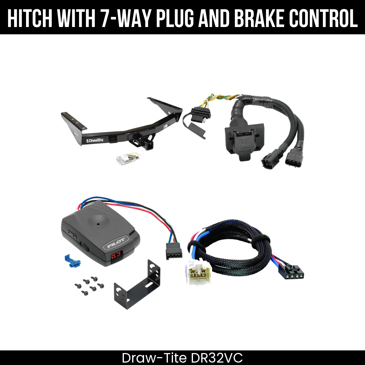 Trailer Hitch , 7-Way , Pro Series Pilot Brake Control