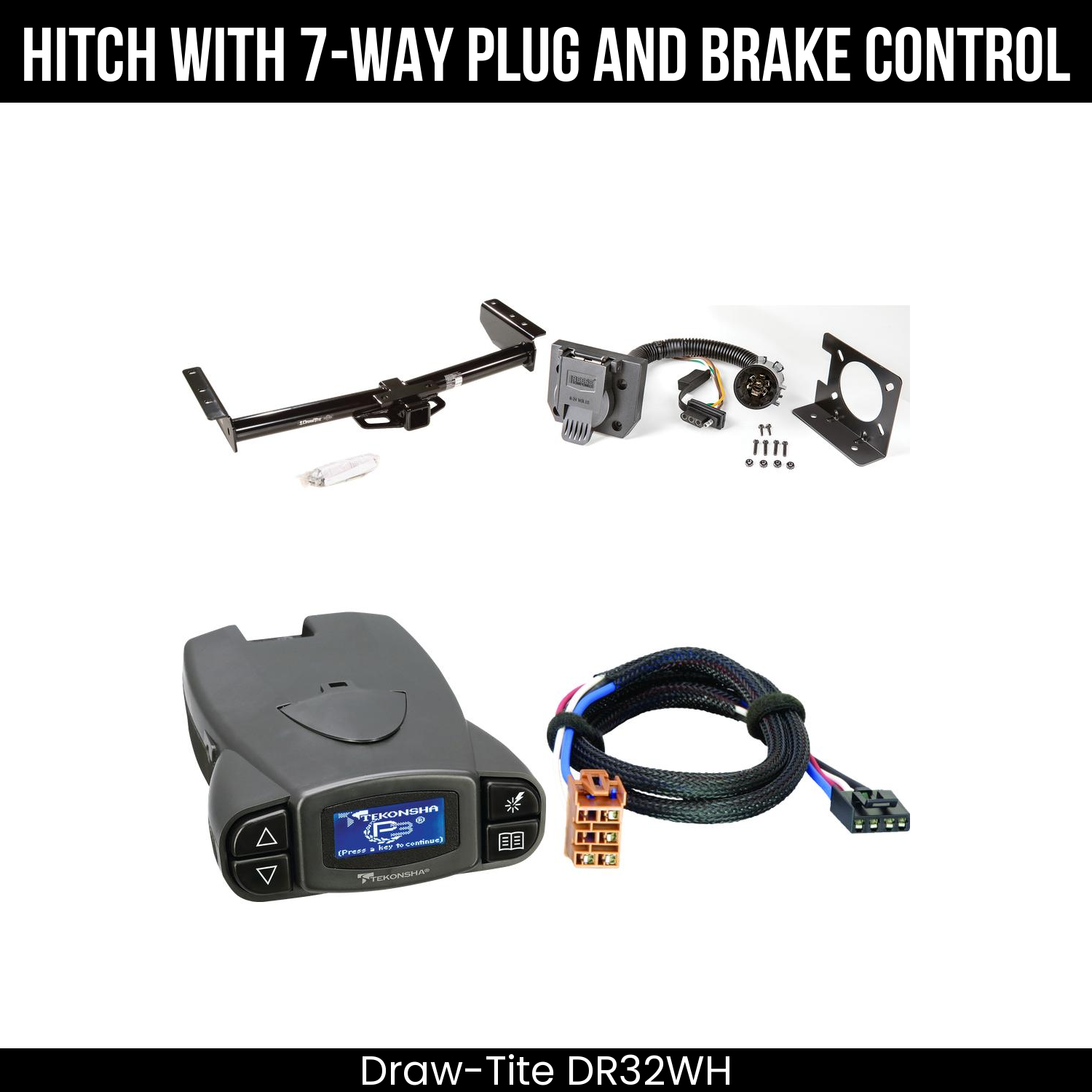 Trailer Hitch , 7-Way , Tekonsha Prodigy P3 Brake Control