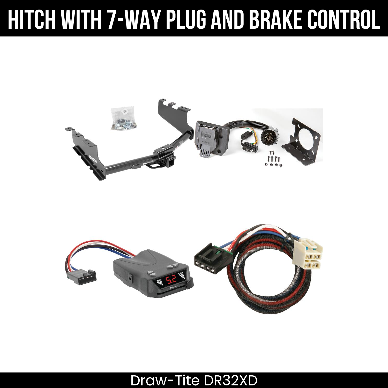Trailer Hitch , 7-Way , Tekonsha Brakeman IV Brake Control
