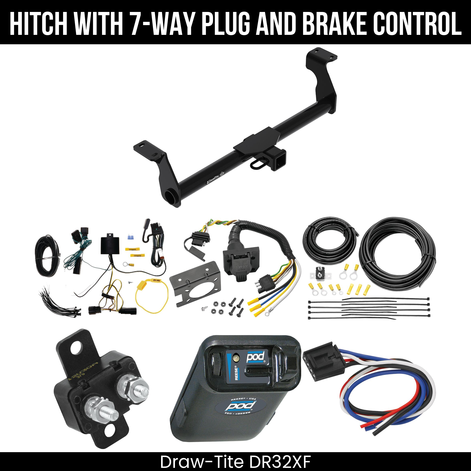 Trailer Hitch , 7-Way , Reese POD Brake Control