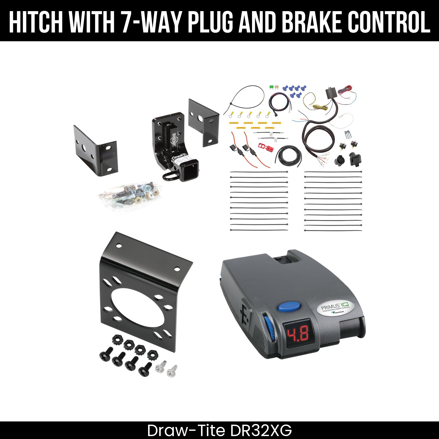 Trailer Hitch , 7-Way , Tekonsha Primus IQ Brake Control