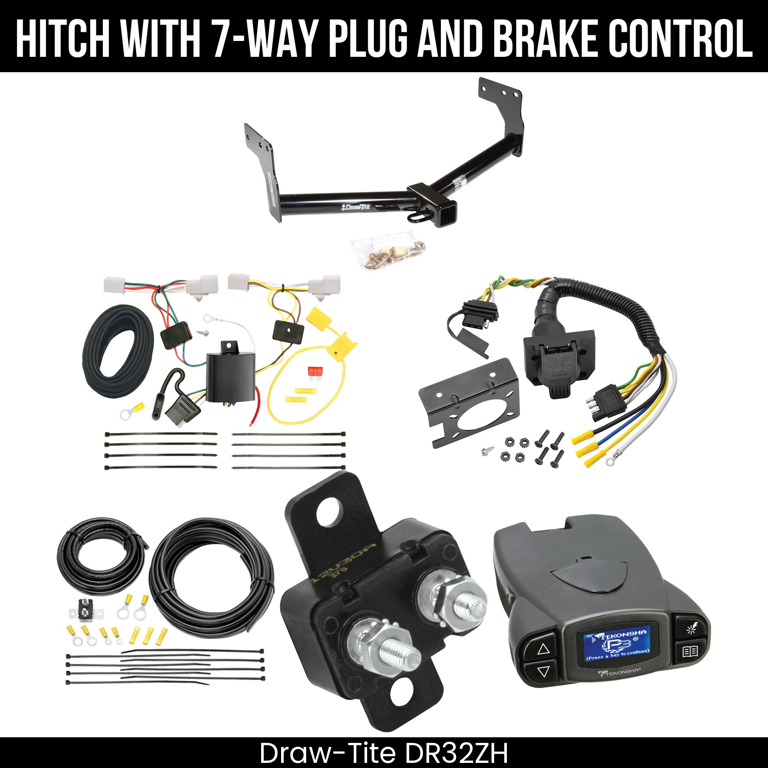 Trailer Hitch , 7-Way , Tekonsha Prodigy P3 Brake Control