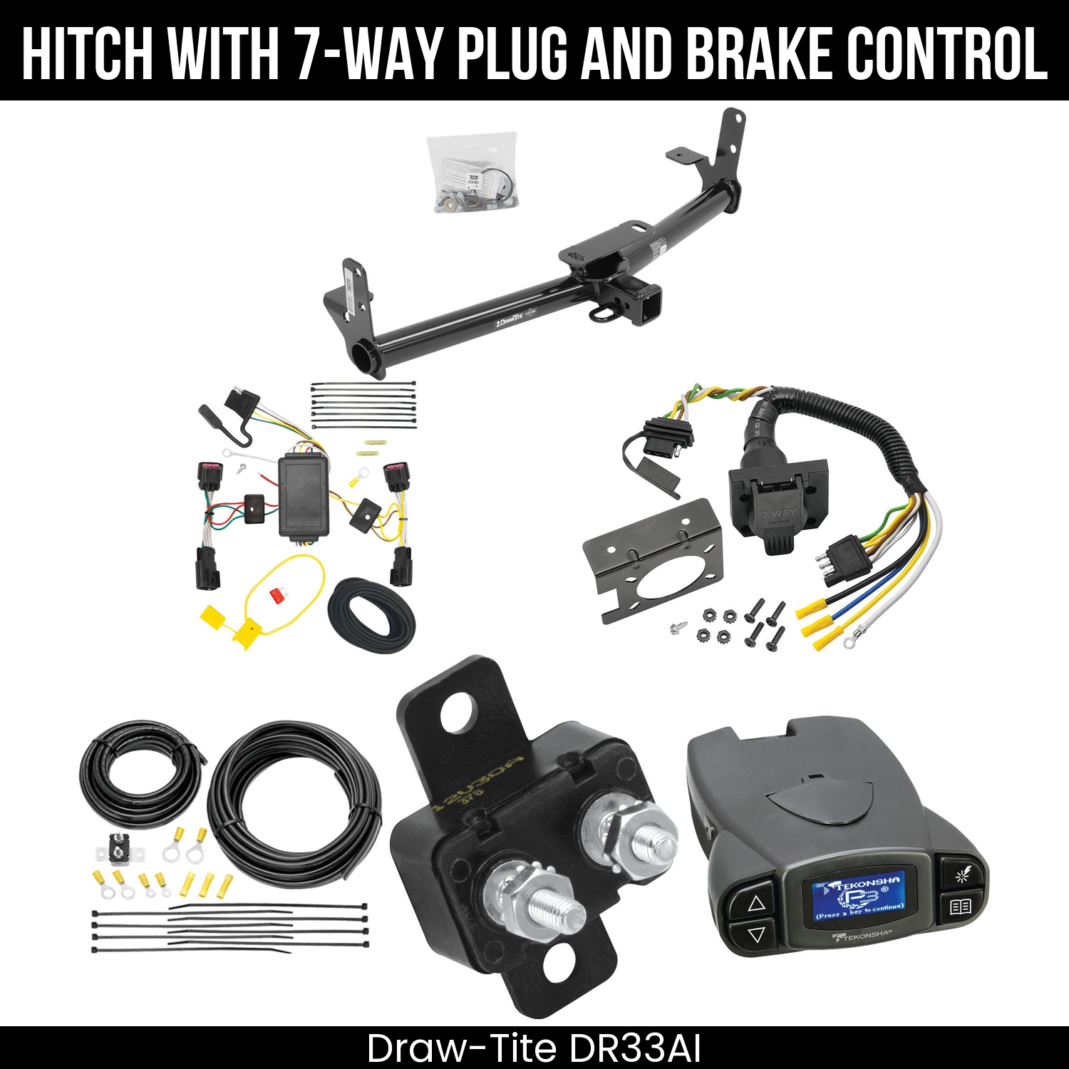 Trailer Hitch , 7-Way , Tekonsha Prodigy P3 Brake Control