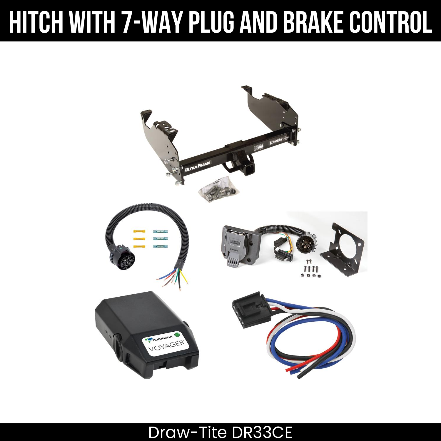 Trailer Hitch , 7-Way , Tekonsha Voyager Brake Control
