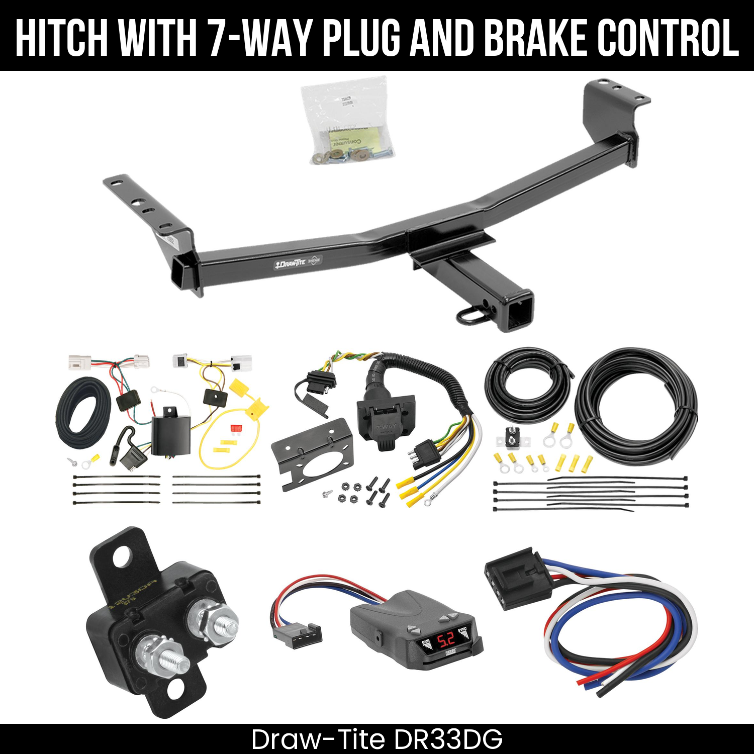 Trailer Hitch , 7-Way , Reese Brakeman IV Brake Control