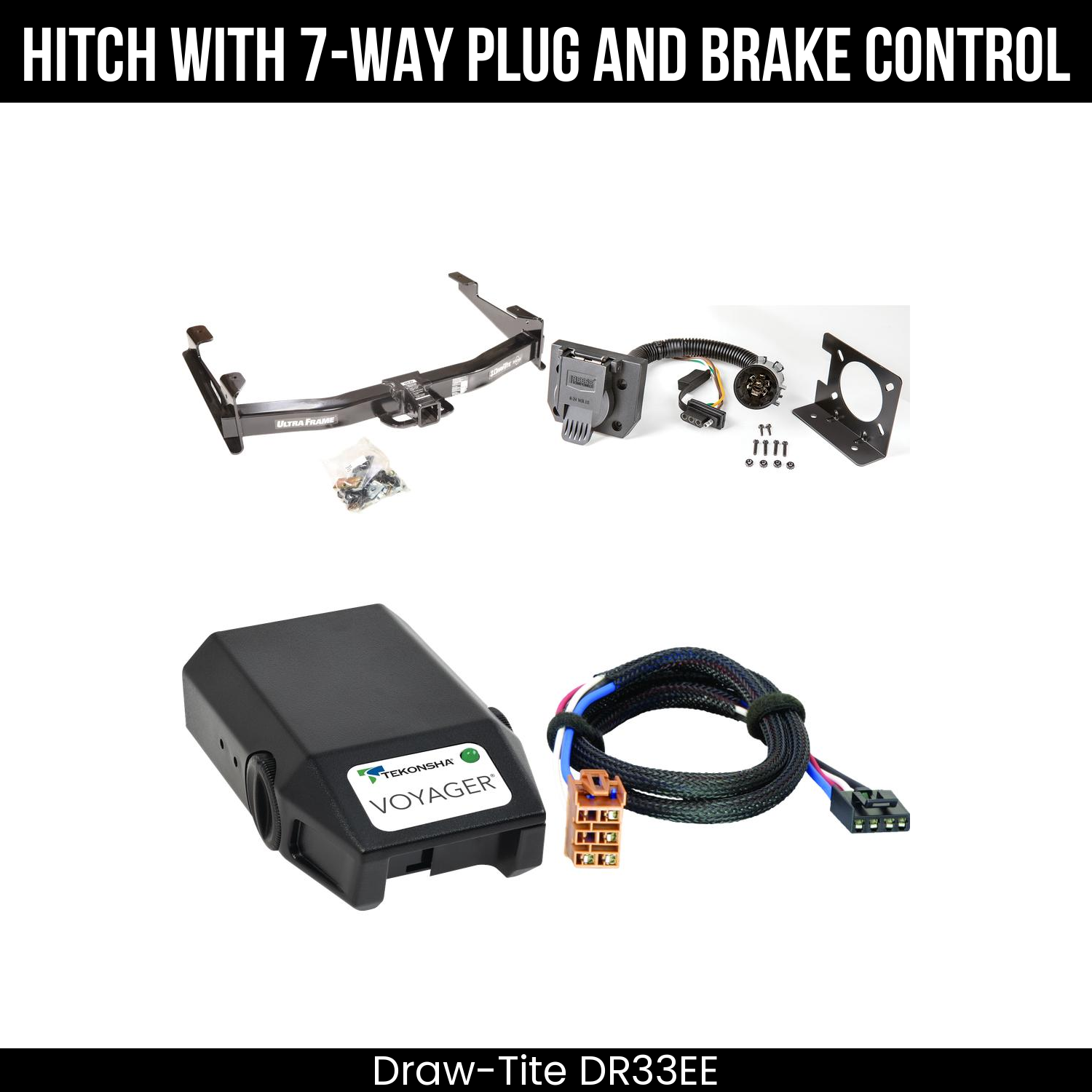 Trailer Hitch , 7-Way , Tekonsha Voyager Brake Control