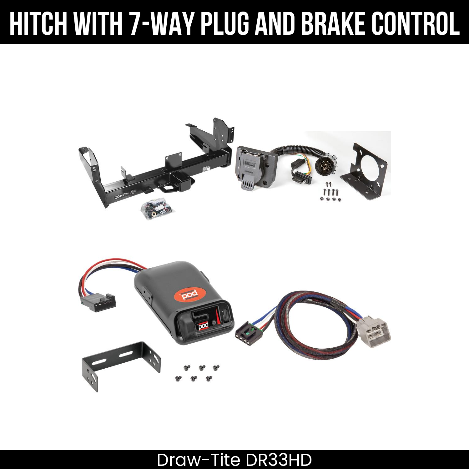 Trailer Hitch , 7-Way , Pro Series POD Brake Control