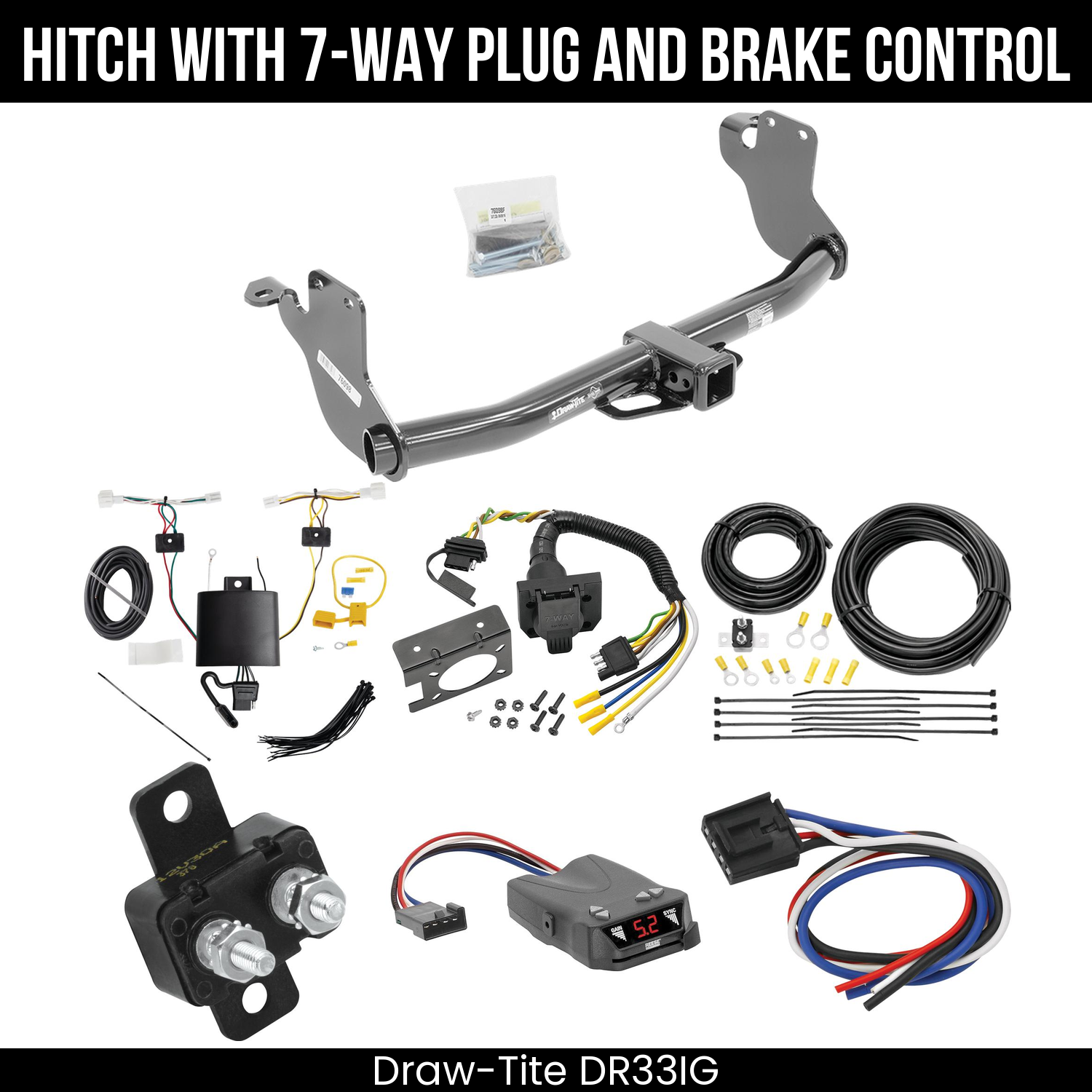 Trailer Hitch , 7-Way , Reese Brakeman IV Brake Control
