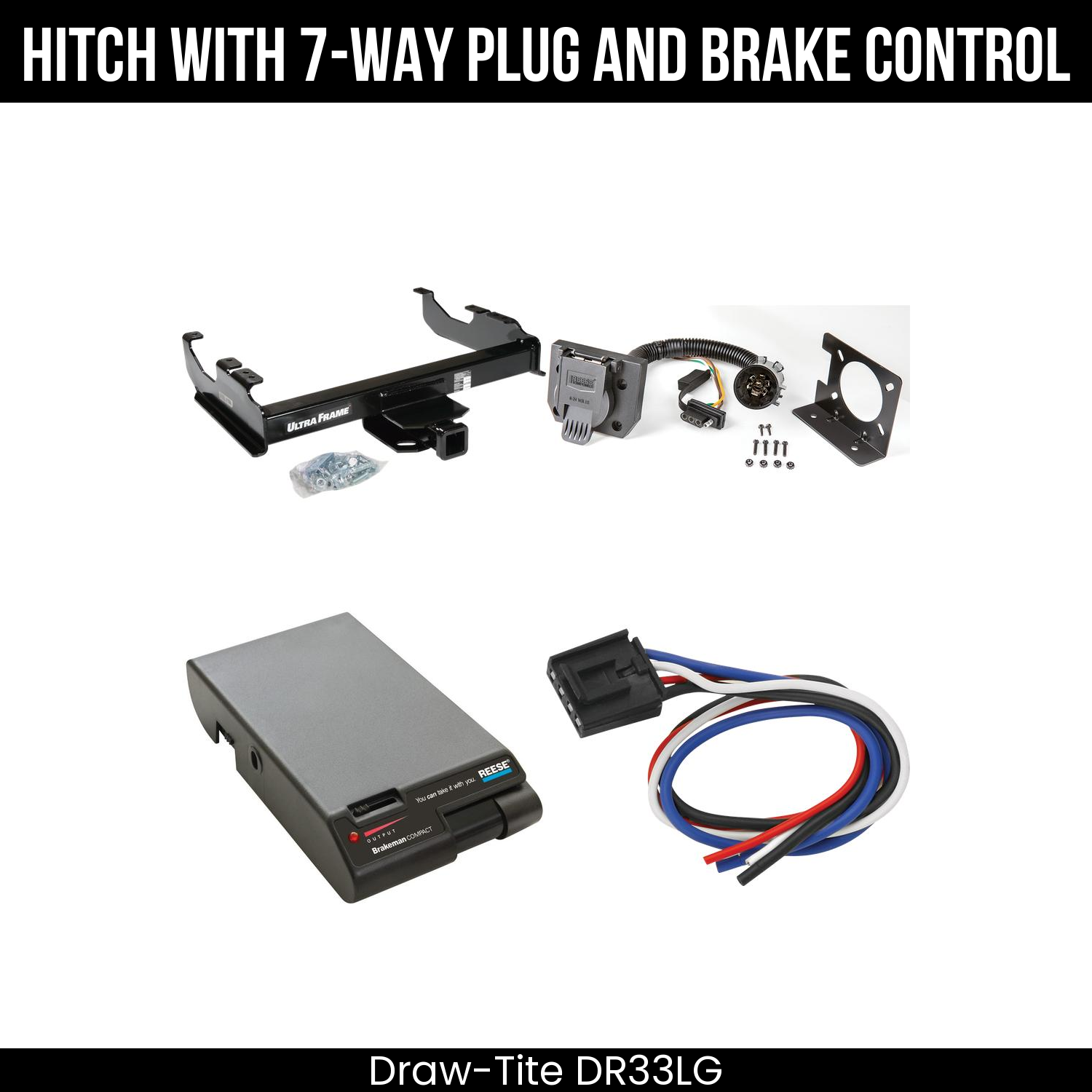 Trailer Hitch , 7-Way , Reese Brakeman Brake Control