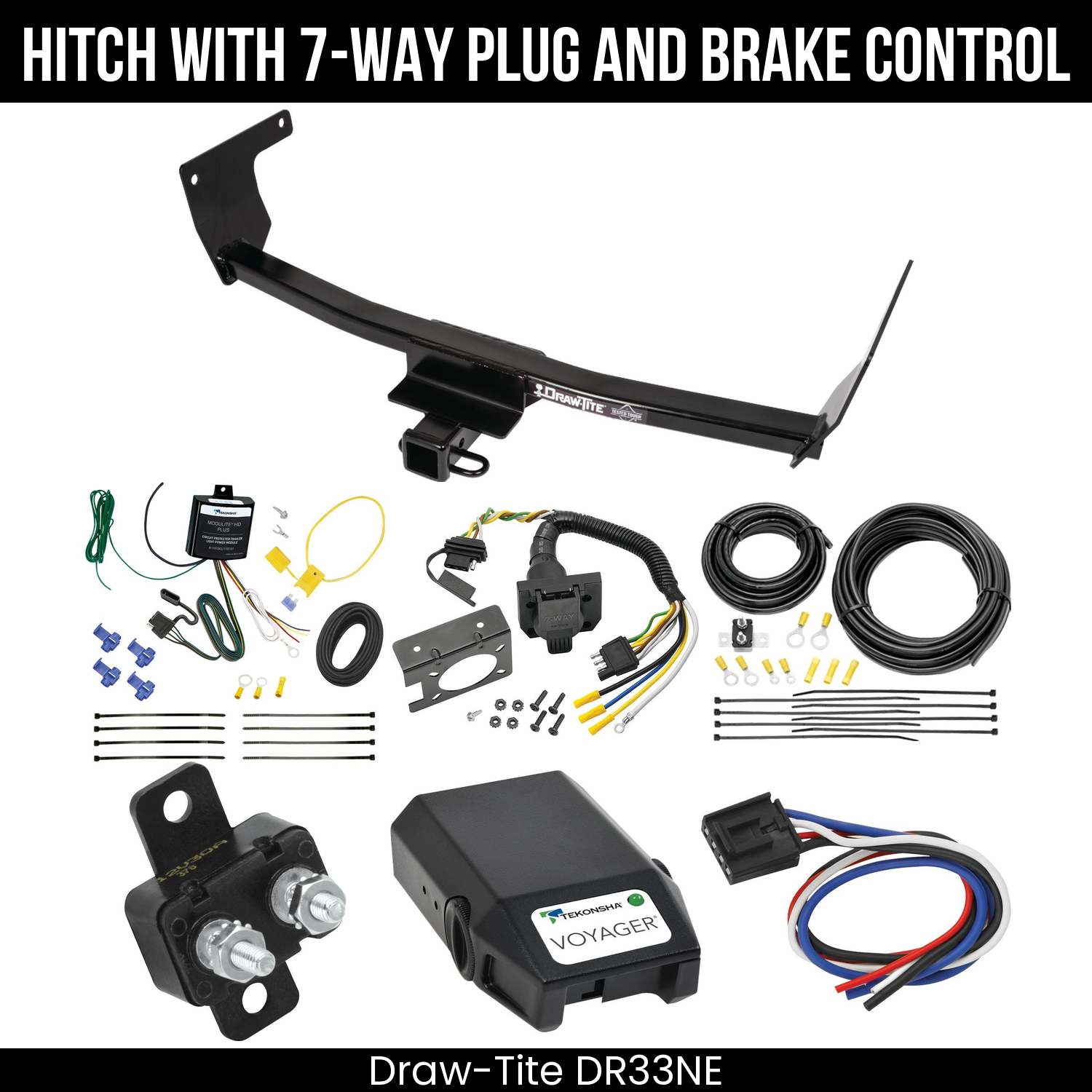 Trailer Hitch , 7-Way , Tekonsha Voyager Brake Control