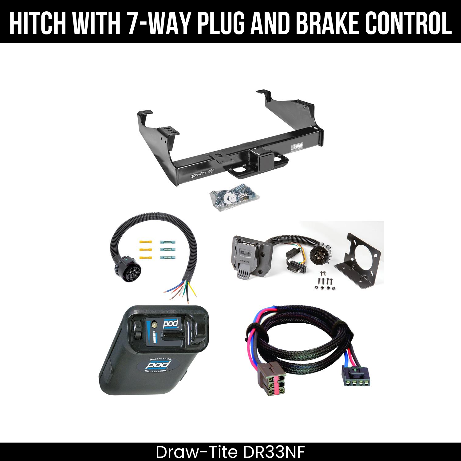 Trailer Hitch , 7-Way , Reese POD Brake Control