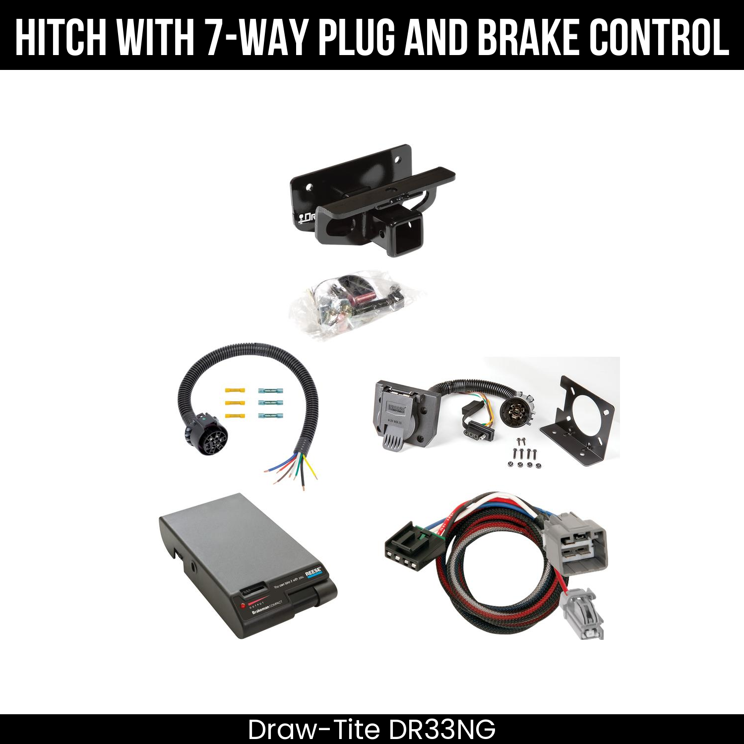 Trailer Hitch , 7-Way , Reese Brakeman Brake Control