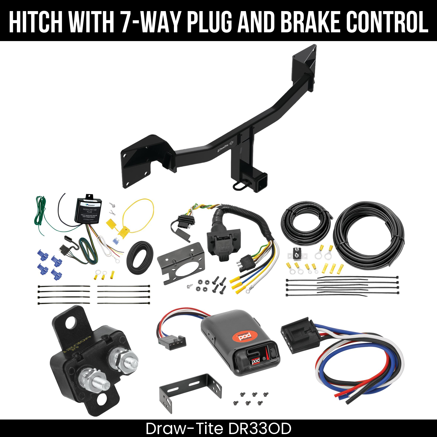 Trailer Hitch , 7-Way , Pro Series POD Brake Control