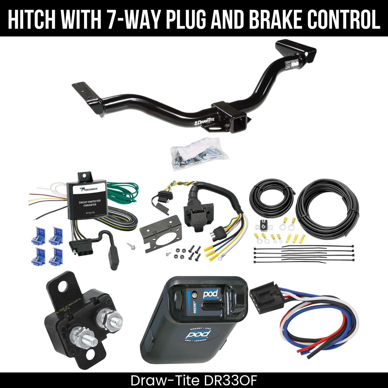 Trailer Hitch , 7-Way , Reese POD Brake Control