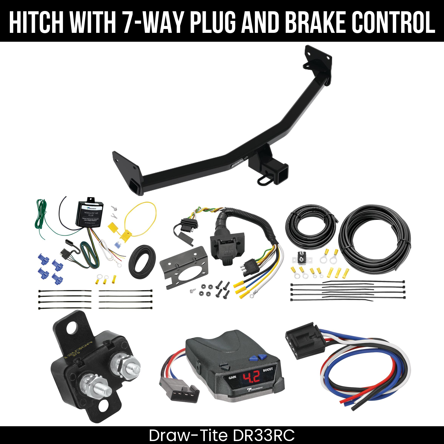 Trailer Hitch , 7-Way , Tekonsha Brake EVN Control