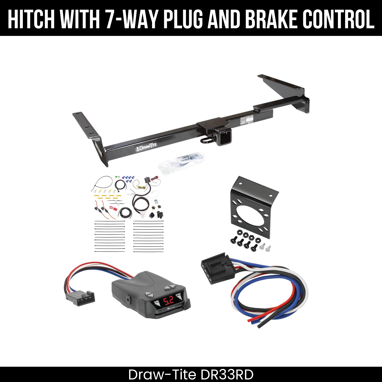 Trailer Hitch , 7-Way , Tekonsha Brakeman IV Brake Control