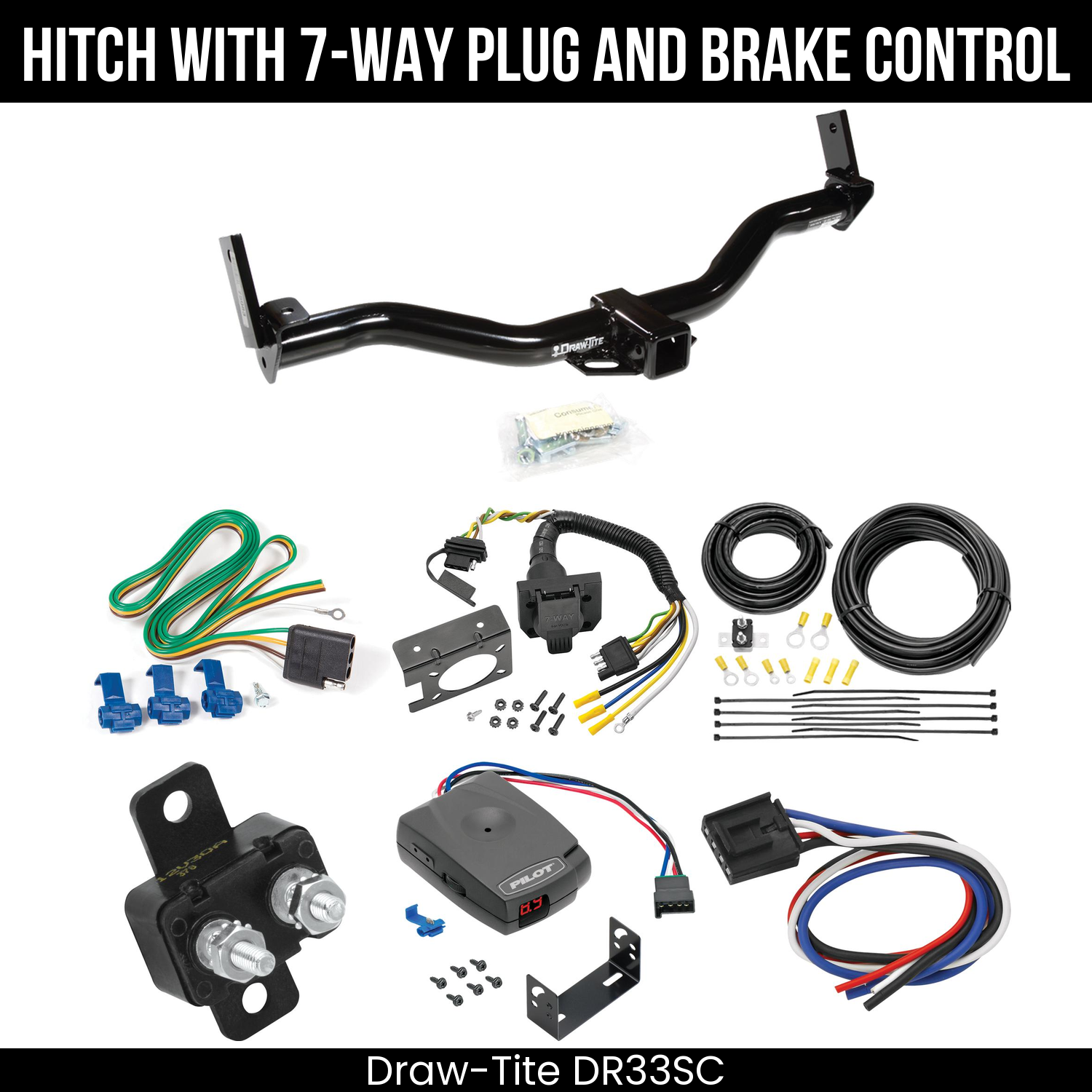 Trailer Hitch , 7-Way , Pro Series Pilot Brake Control