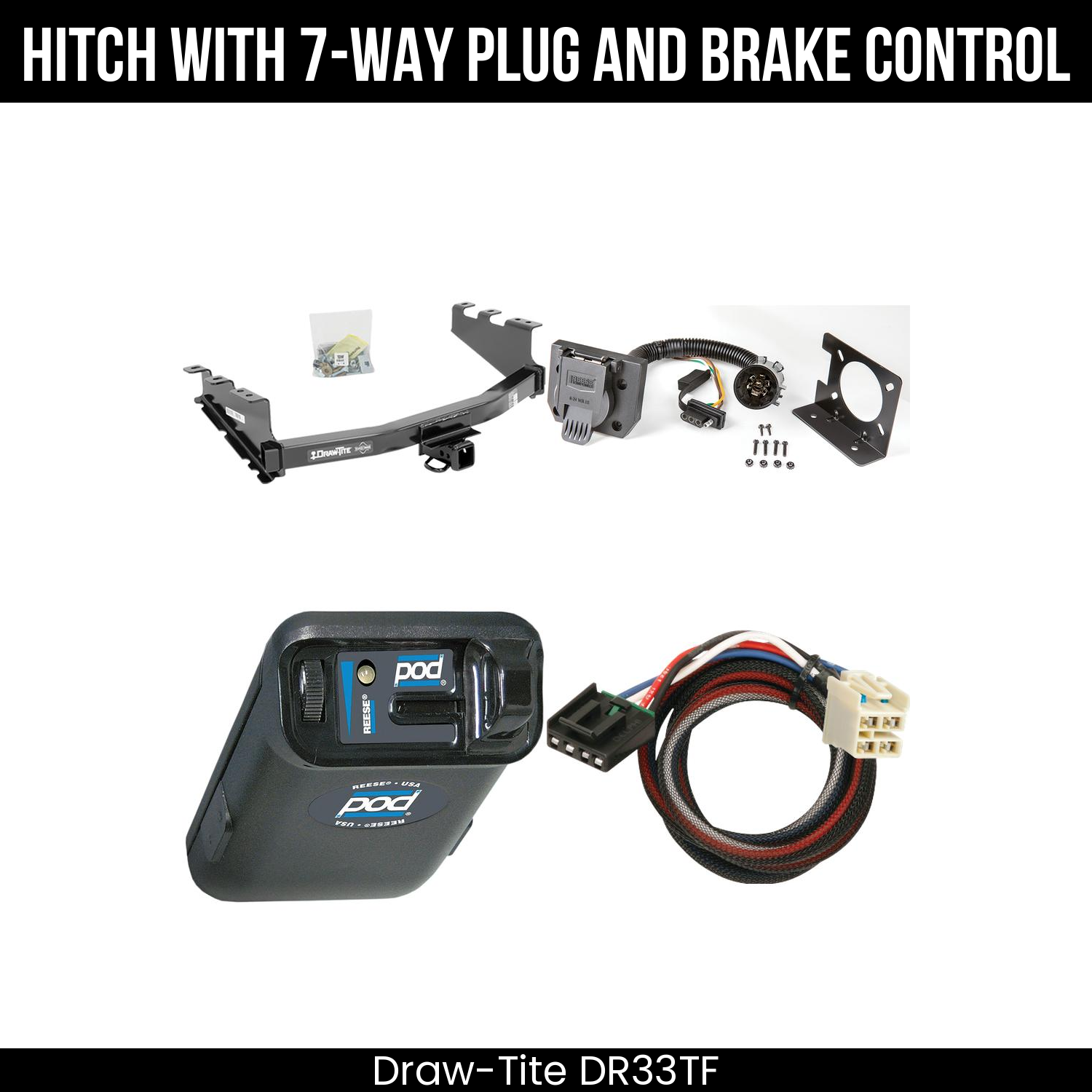 Trailer Hitch , 7-Way , Reese POD Brake Control