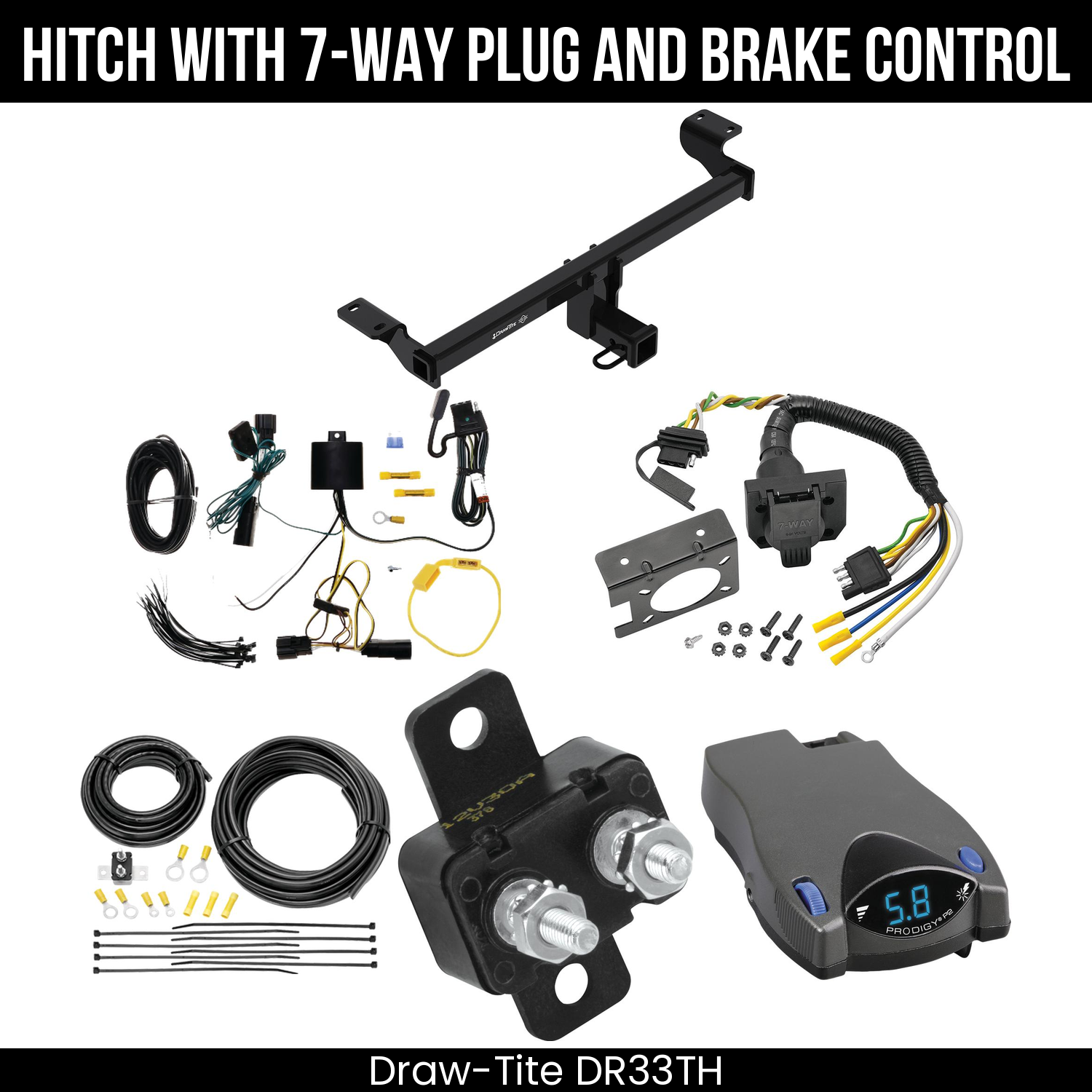Trailer Hitch , 7-Way , Tekonsha Prodigy P2 Brake Control