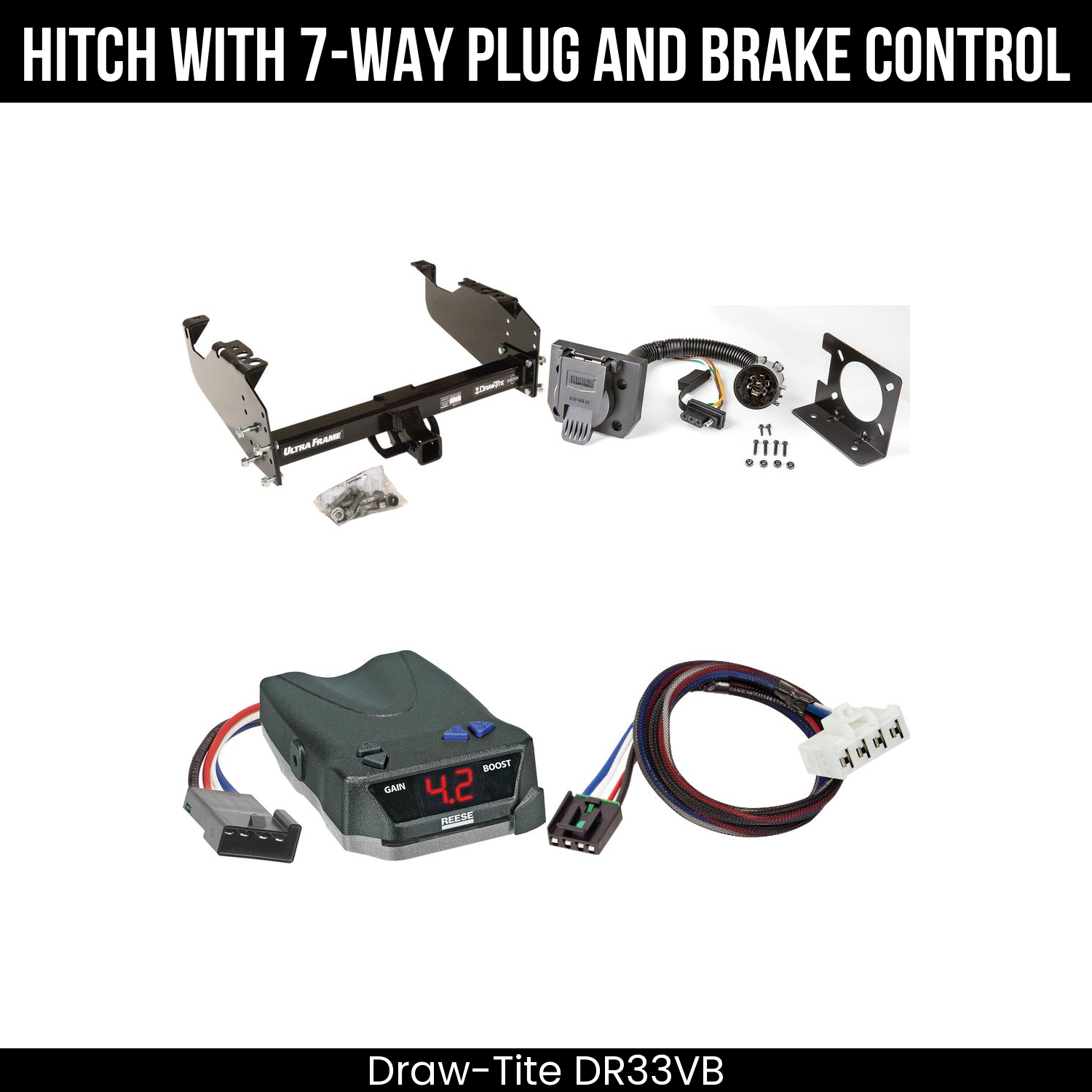 Trailer Hitch , 7-Way , Reese Brake EVN Control