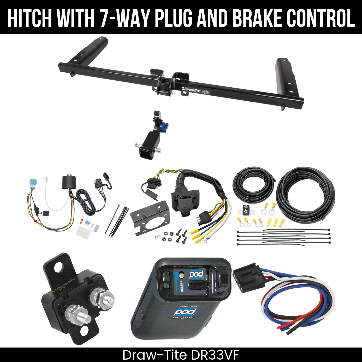 Trailer Hitch , 7-Way , Reese POD Brake Control