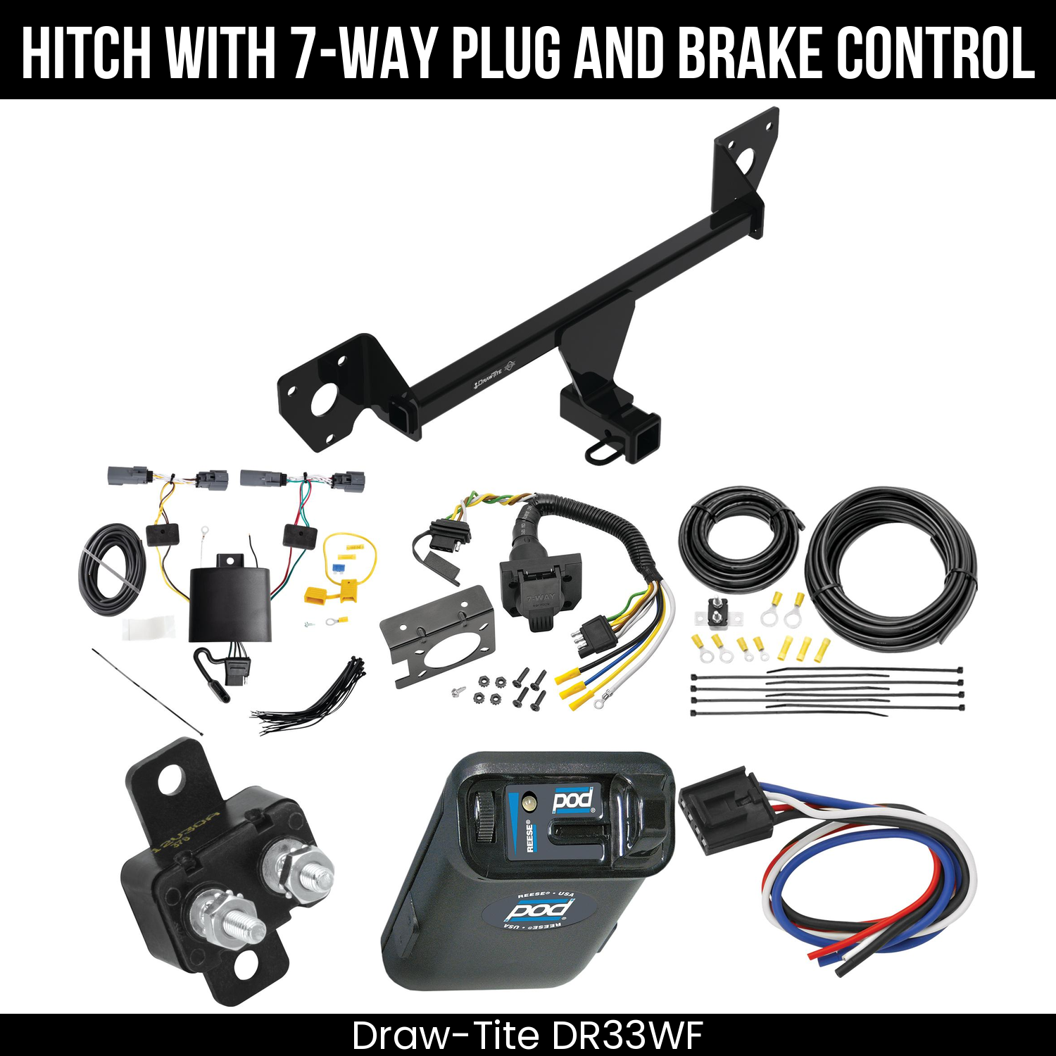 Trailer Hitch , 7-Way , Reese POD Brake Control