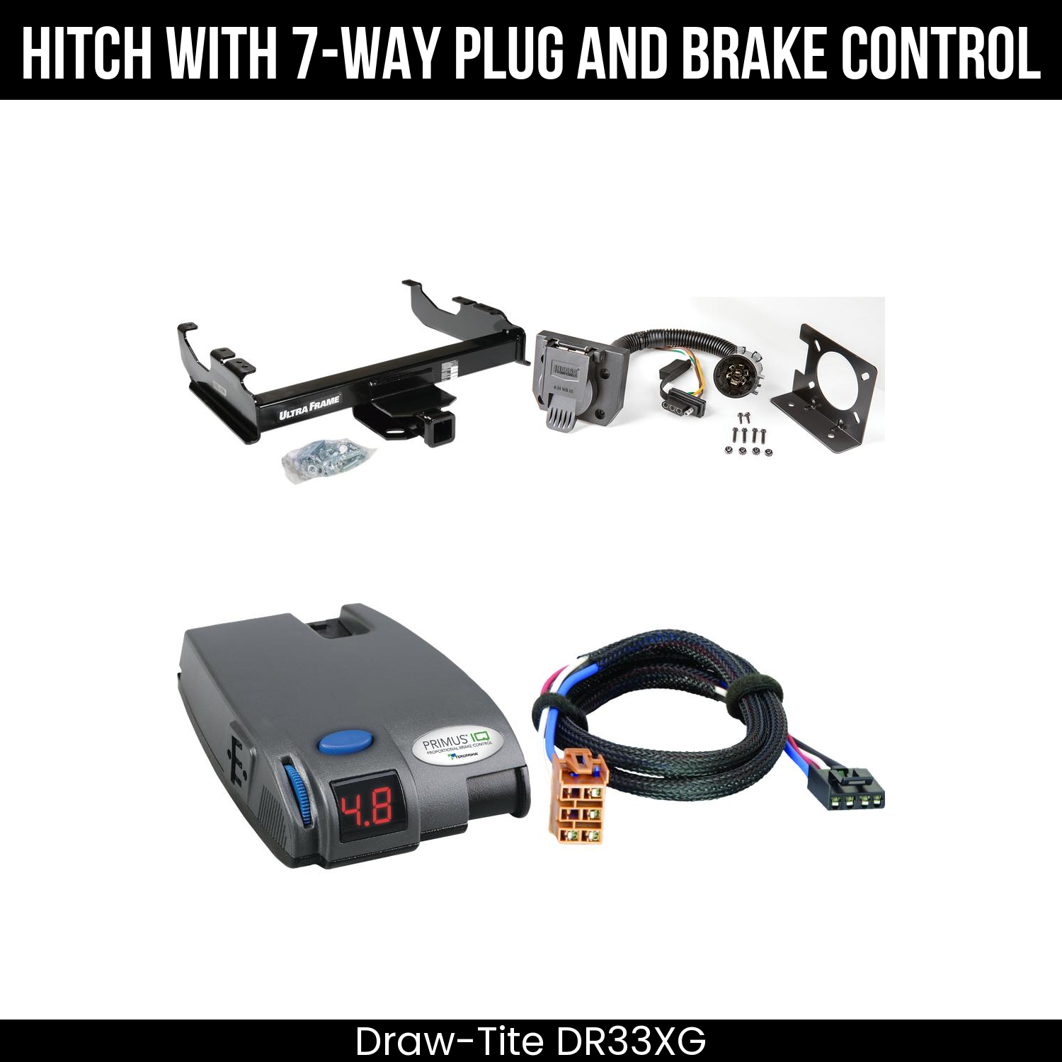 Trailer Hitch , 7-Way , Tekonsha Primus IQ Brake Control
