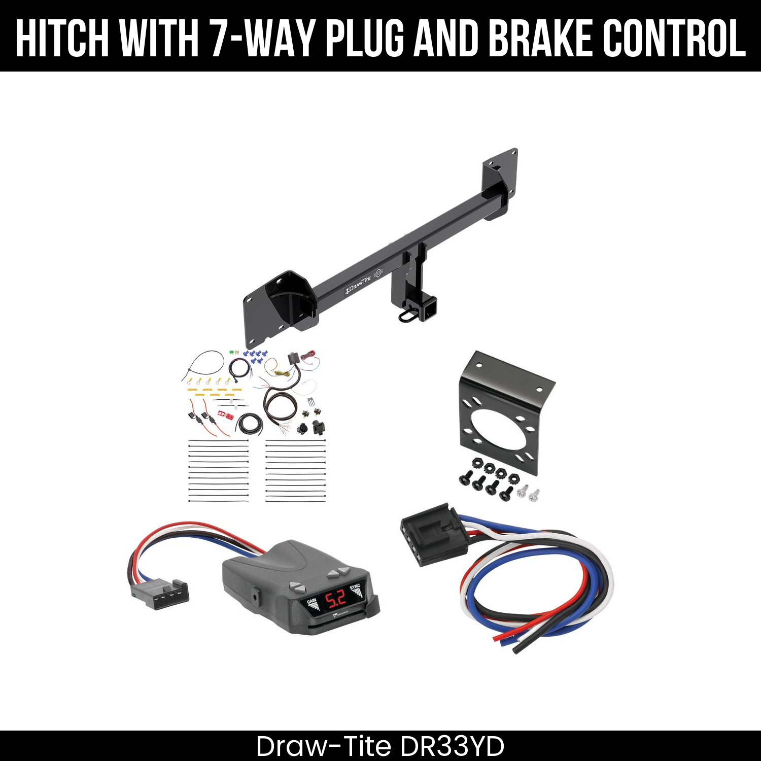 Trailer Hitch , 7-Way , Tekonsha Brakeman IV Brake Control