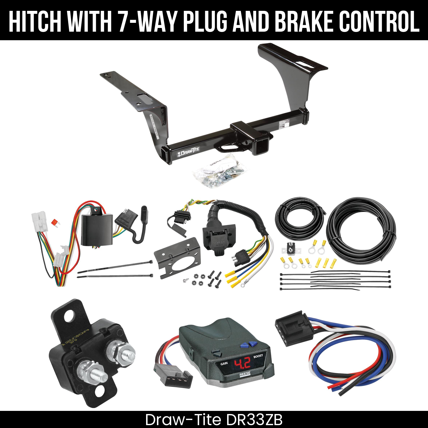Trailer Hitch , 7-Way , Reese Brake EVN Control